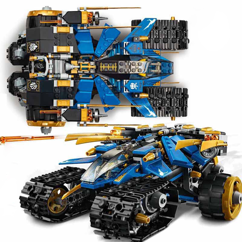 NINJAGO Legacy Thunder Raider Ninja Mech Adventure Toy Building Kit DIY Construction  Building Blocks Bricks Set for Boy Girl Kid Compatible with Lego