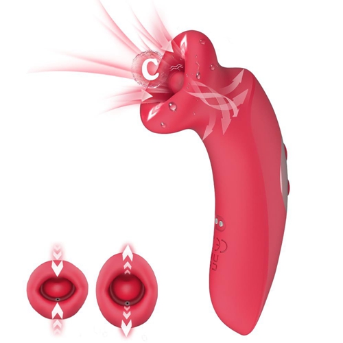 G Spot Vibrator Adult Sex Toys Sucking Vibrator Clitoral Nipple Stimulator Tongue Sex Toy for Woman Couples Adult Sex Games 10 Tongue Vibrating Modes and 10 Sucking Modes