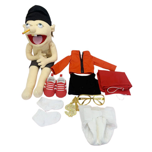 Rock Jeffy, 60cm/23.62in Funny Zombie Rock Jeffy Puppet Parent Child Interaction Plush