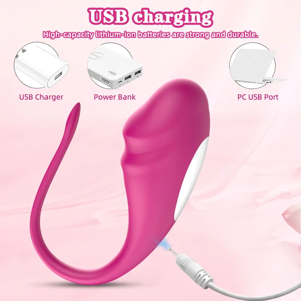 Vibrator for Women Wearable Love Egg APP Control G Spot Dildo Wireless Bluetooth Vagina Clitoris Stimulator Masturbation Female Adult Sex Toys Sexy
