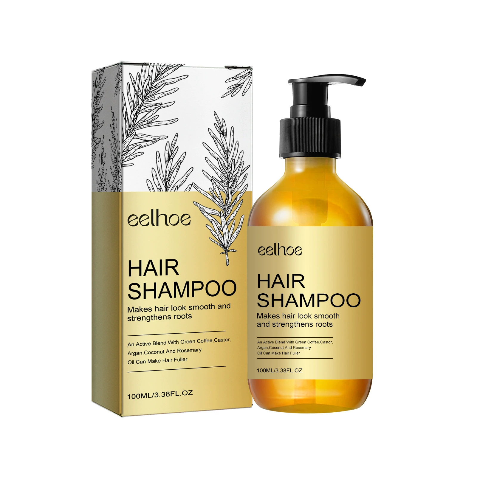 EELHOE Hair Growth Shampoo Rosemary Nourishing Dry Split End Hair Oil Control