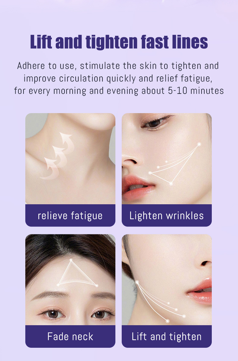 7 Color LED Led Light Therapy Neck Beauty Instrument Fade Neck Lines Nasolabial Beauty Massager Double Chin Remove Skin Rejuvenation V Face Lifting