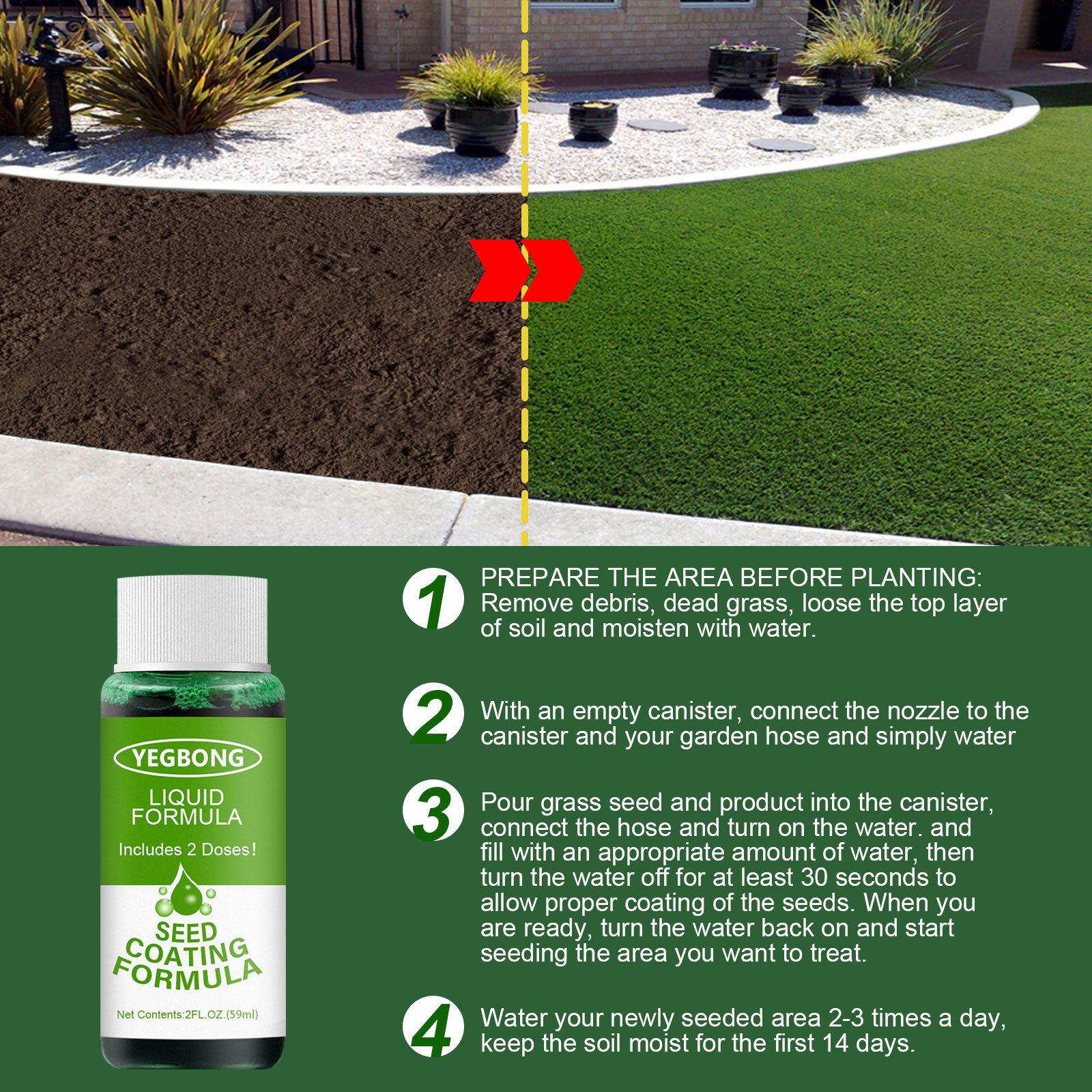 Liquid Lawn Nutritious Grassland Planting Household Seed System Liquid Fast Green Grass Lawn Patch Sowing Plant Care Essentials ﻿