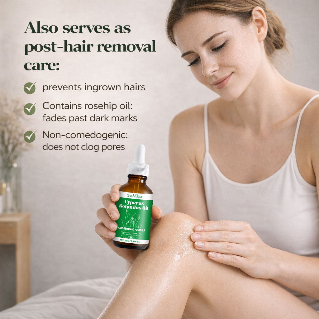 Sauvasine Nutgrass Oil For Skin Soothing Moisturizing And Nourishing Face Body Care 60ml