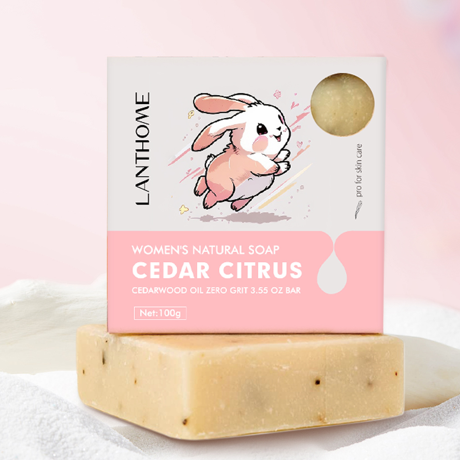 Handmade Facial Cleansing Soap Bar For Women Gentle Deep Clean Daily Face Wash Skincare 100g