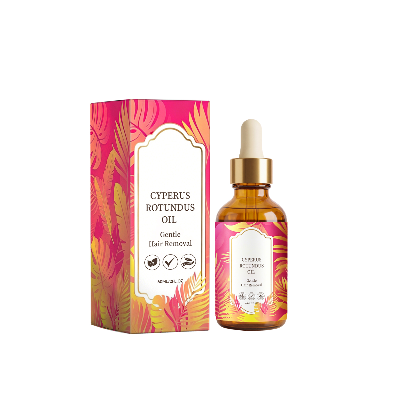 Cyperus Rotundus Hair Removal Oil Soft Skin Mild Care Improve Texture Daily Moisturizing Clean Body Hair Surface
