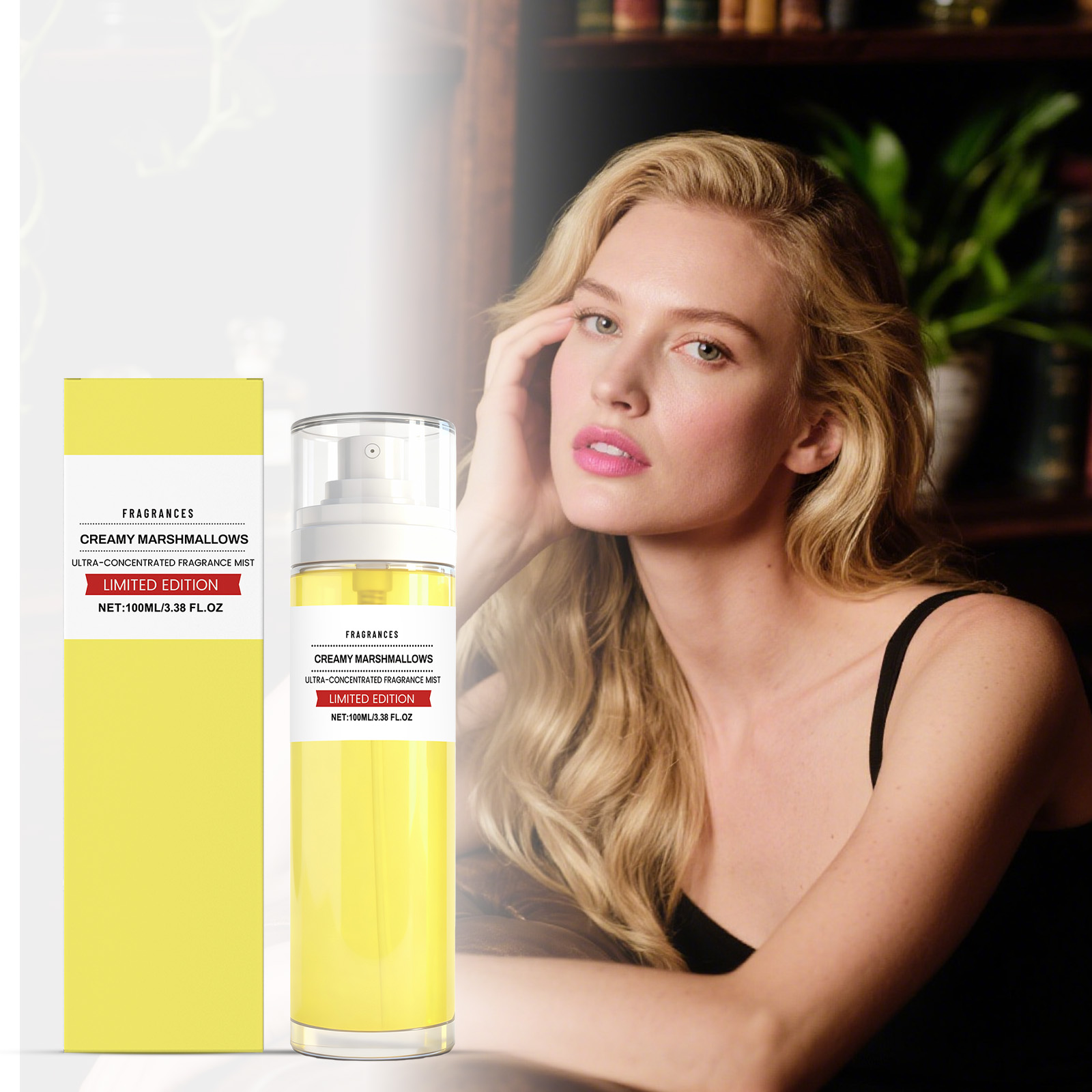 Cream Marshmallow Soft Fragrance Mist Mild Natural Fresh Long Lasting Elegant Scent For Couple Date Occasions