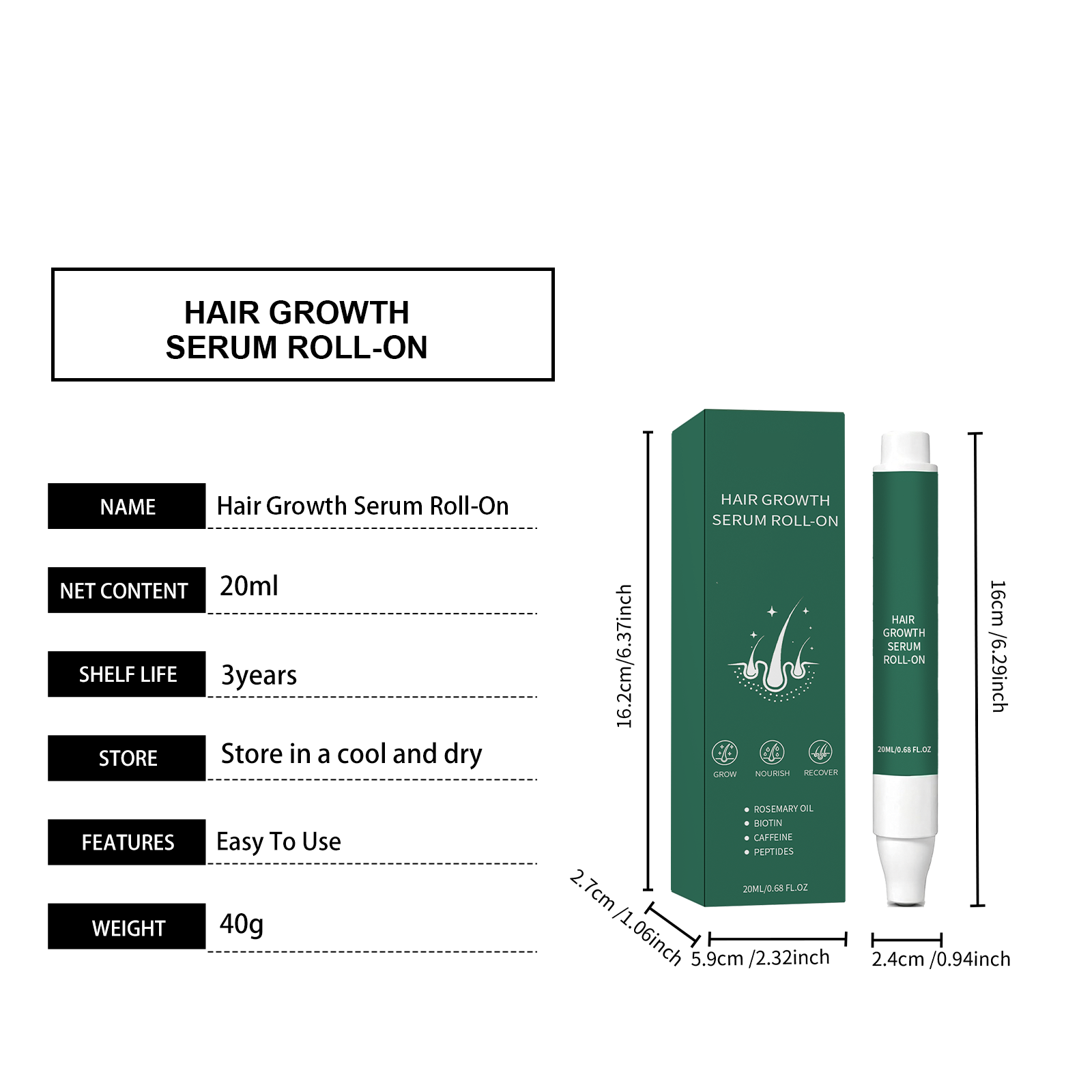 Hair Care Roller Essence Mild Moisturizing Shiny Lightweight Portable Daily Scalp Apply Hair Treatment Oil