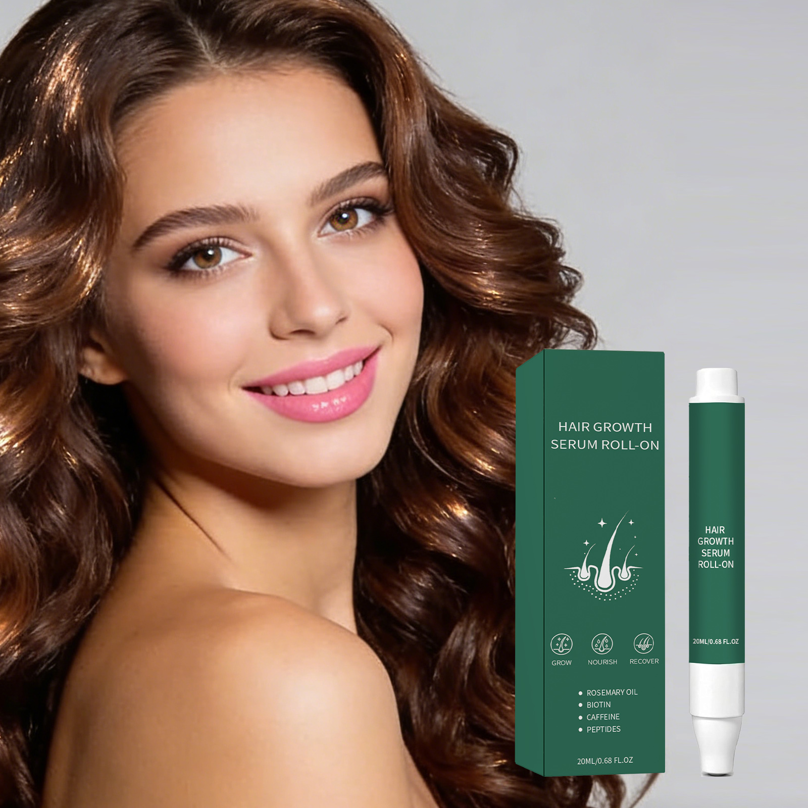 Hair Care Roller Essence Mild Moisturizing Shiny Lightweight Portable Daily Scalp Apply Hair Treatment Oil