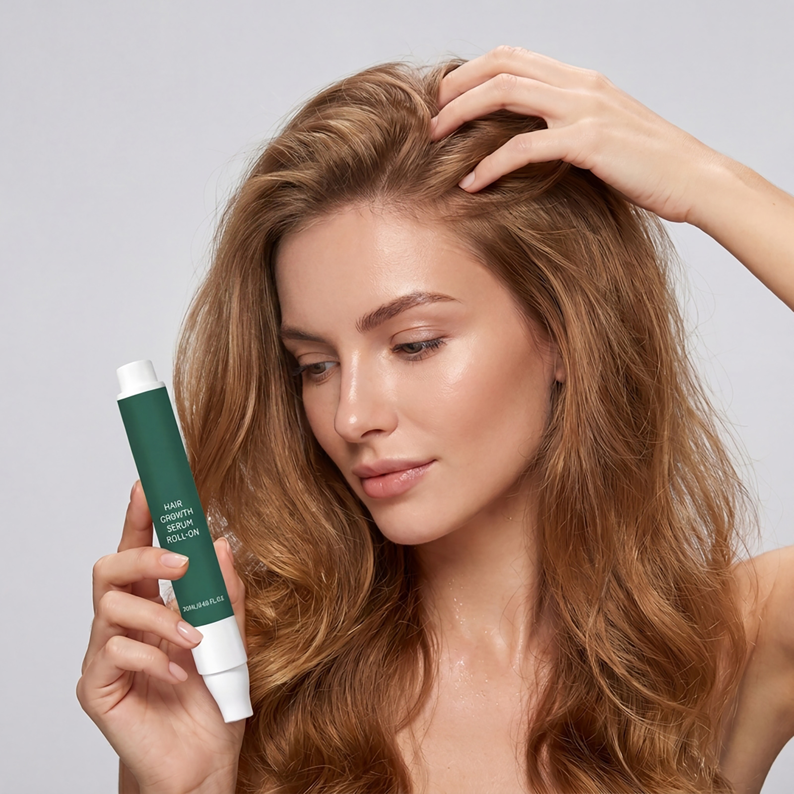 Hair Care Roller Essence Mild Moisturizing Shiny Lightweight Portable Daily Scalp Apply Hair Treatment Oil