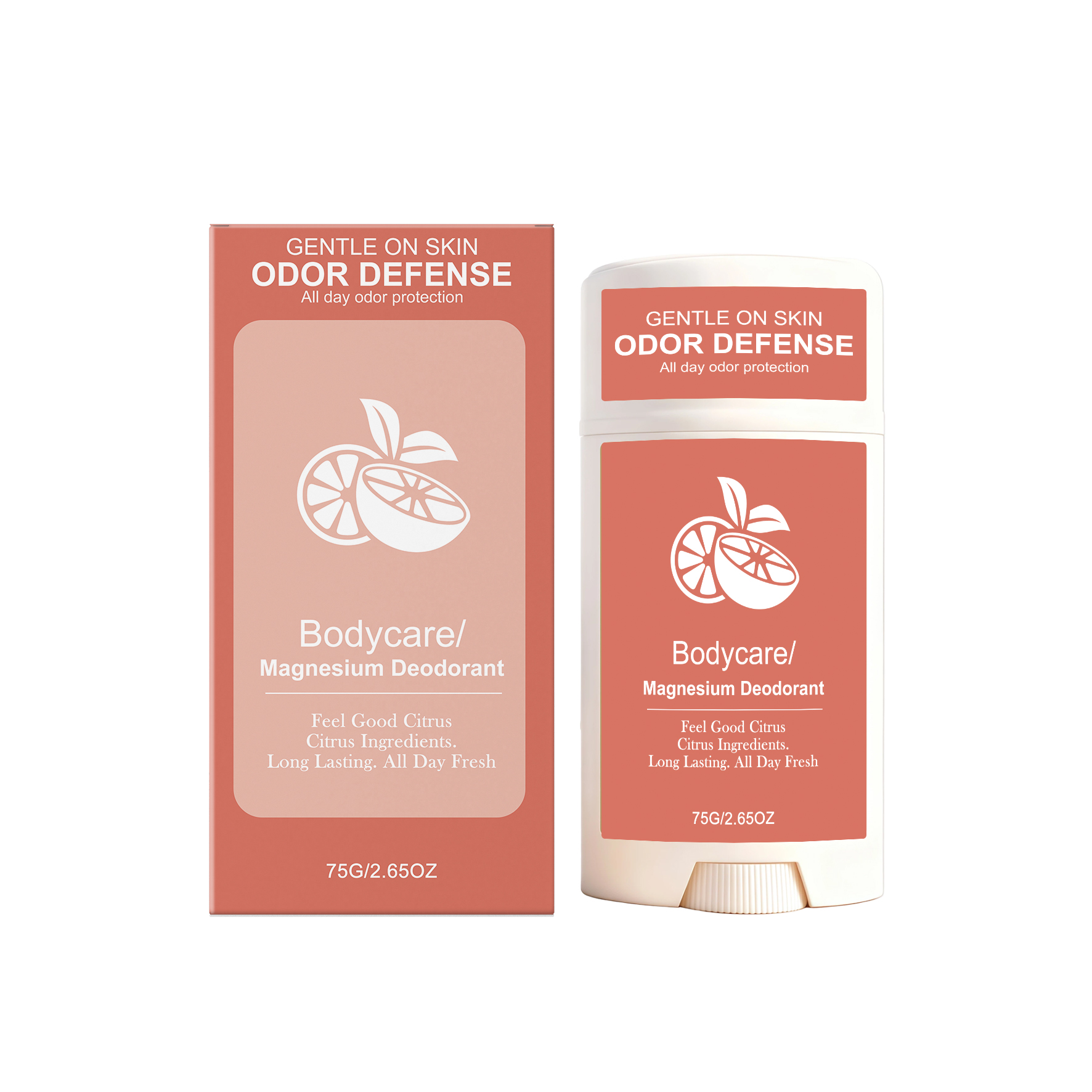 Citrus Scent Fresh Deodorant Stick Gentle Mild Skin Care Long Lasting Comfort Daily Body Odor Removal