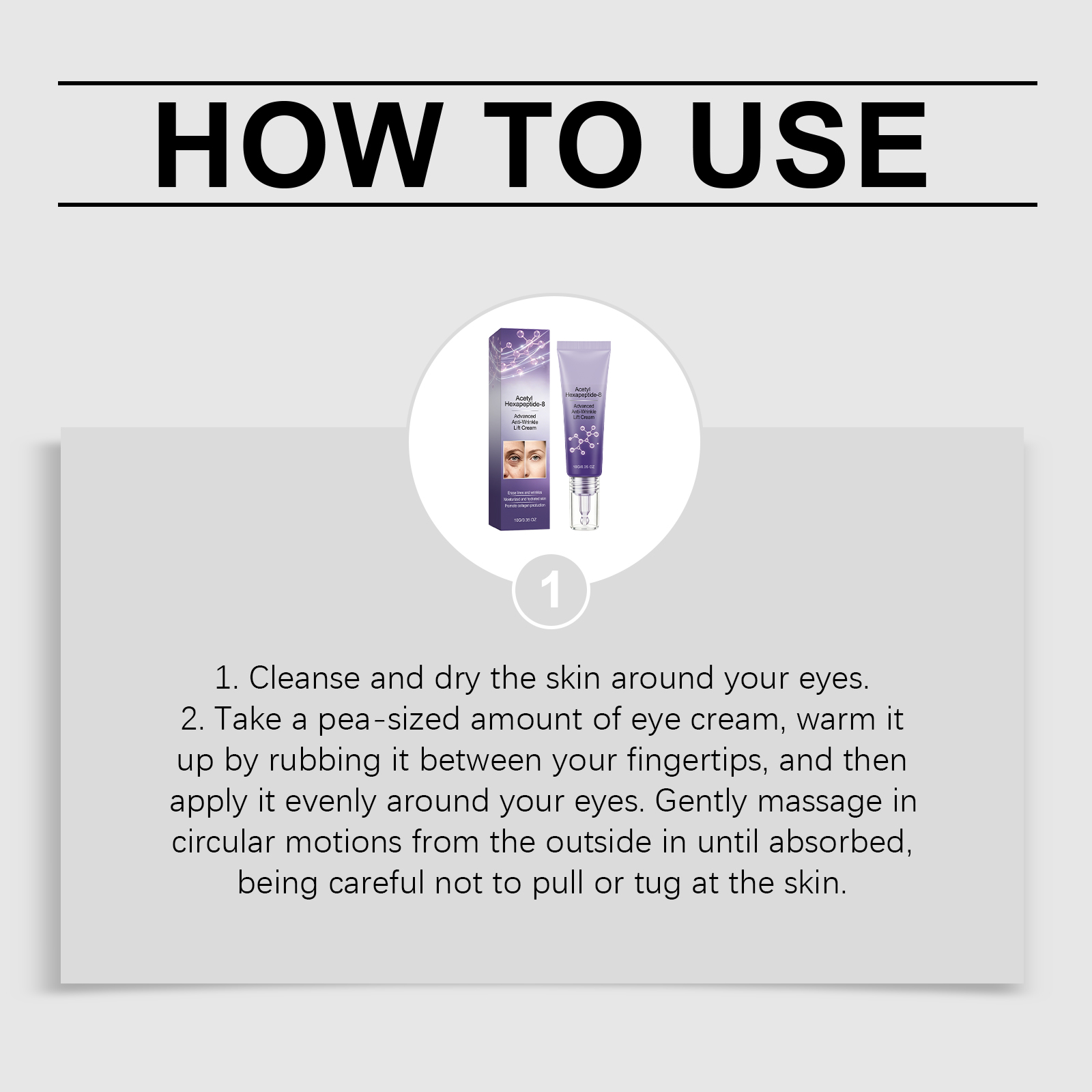 Elastic Eye Massage Lotion Soft Smooth Nourishing Hydrating Brightening Resilient Skin Care Cream For Eyes