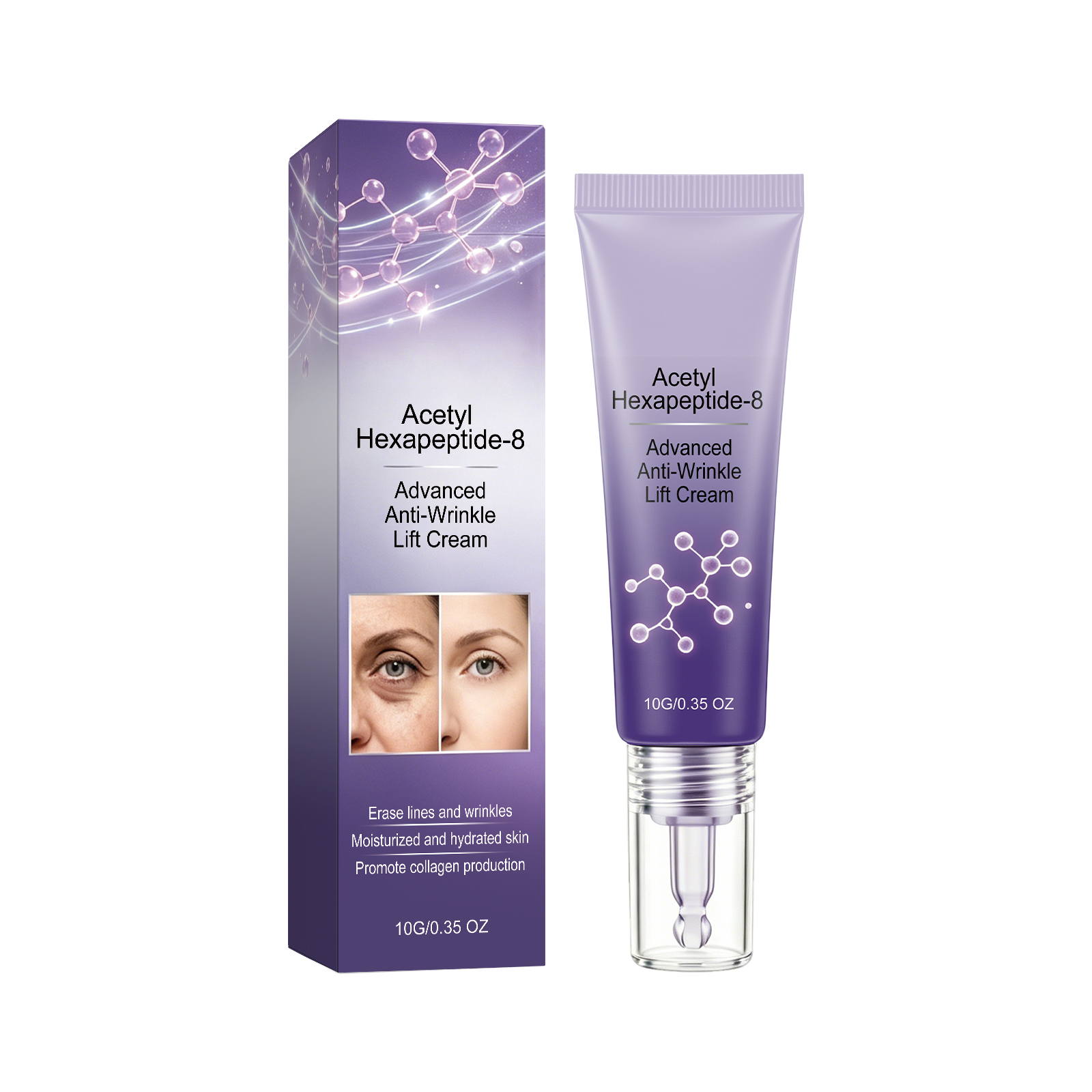 Elastic Eye Massage Lotion Soft Smooth Nourishing Hydrating Brightening Resilient Skin Care Cream For Eyes
