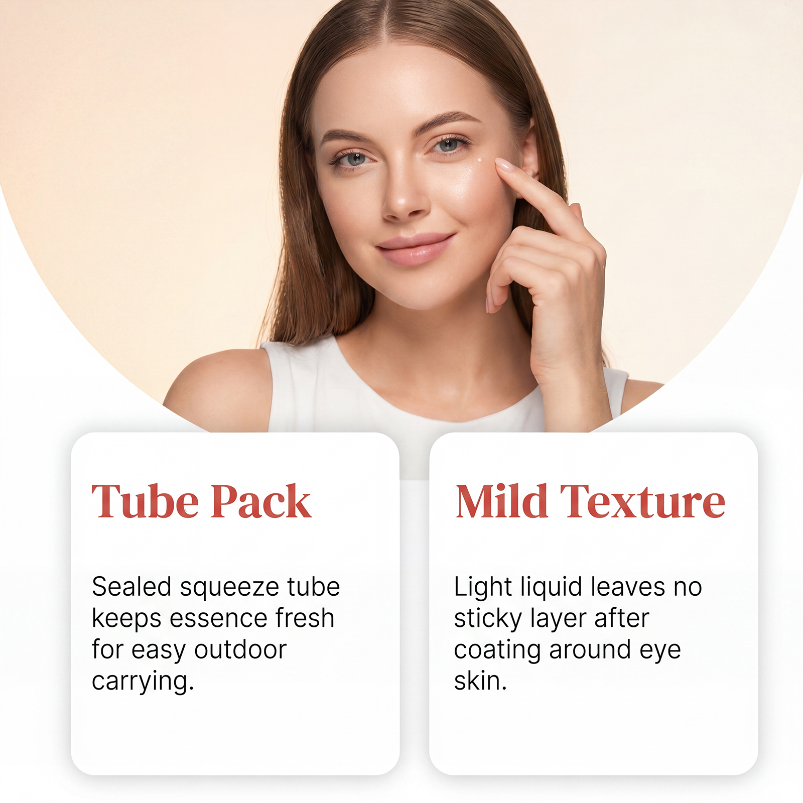 Elastic Eye Massage Lotion Soft Smooth Nourishing Hydrating Brightening Resilient Skin Care Cream For Eyes