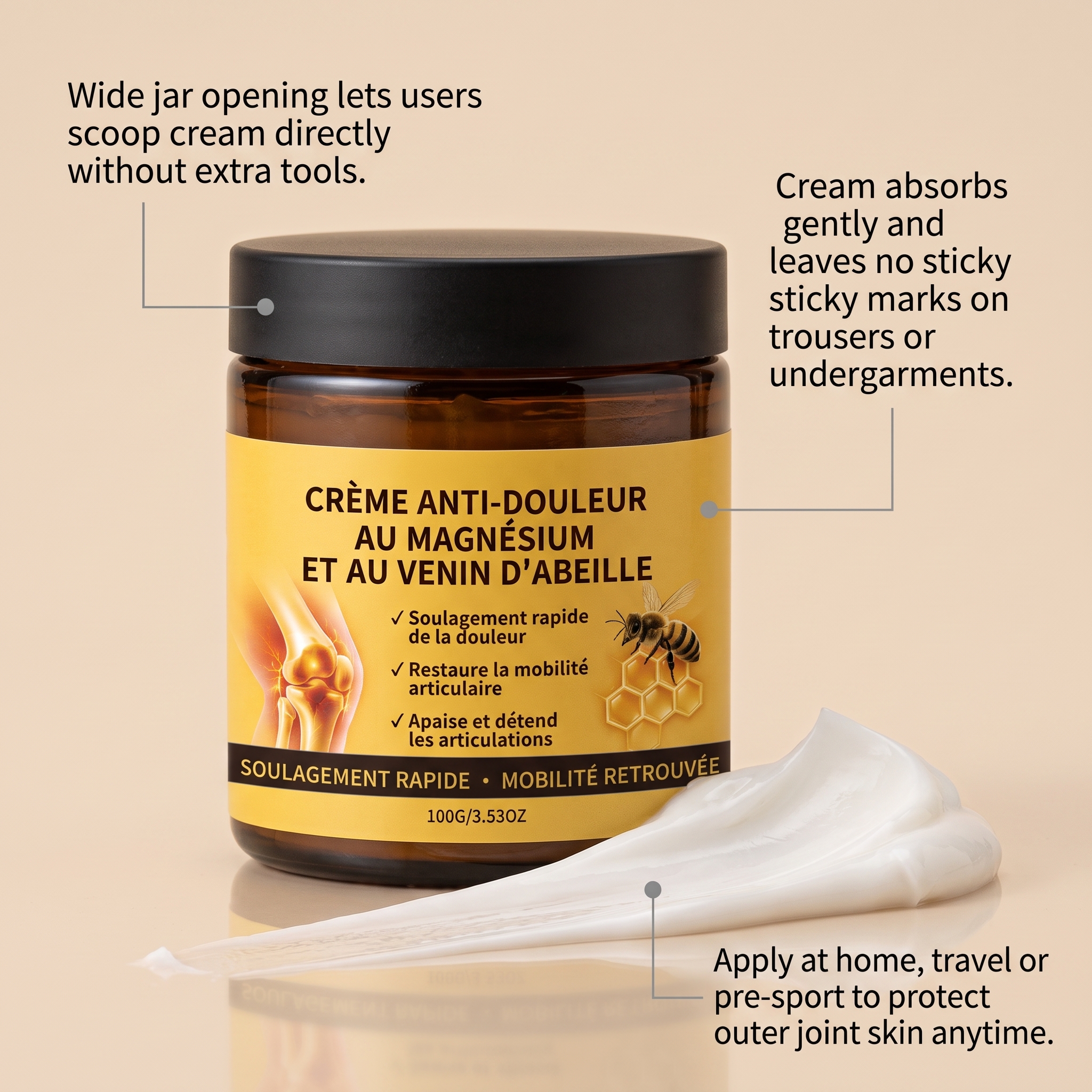 Joint Care Cream Daily Gentle Nourishing Convenient Massaging For Local Body Skin Comfortable Maintenance