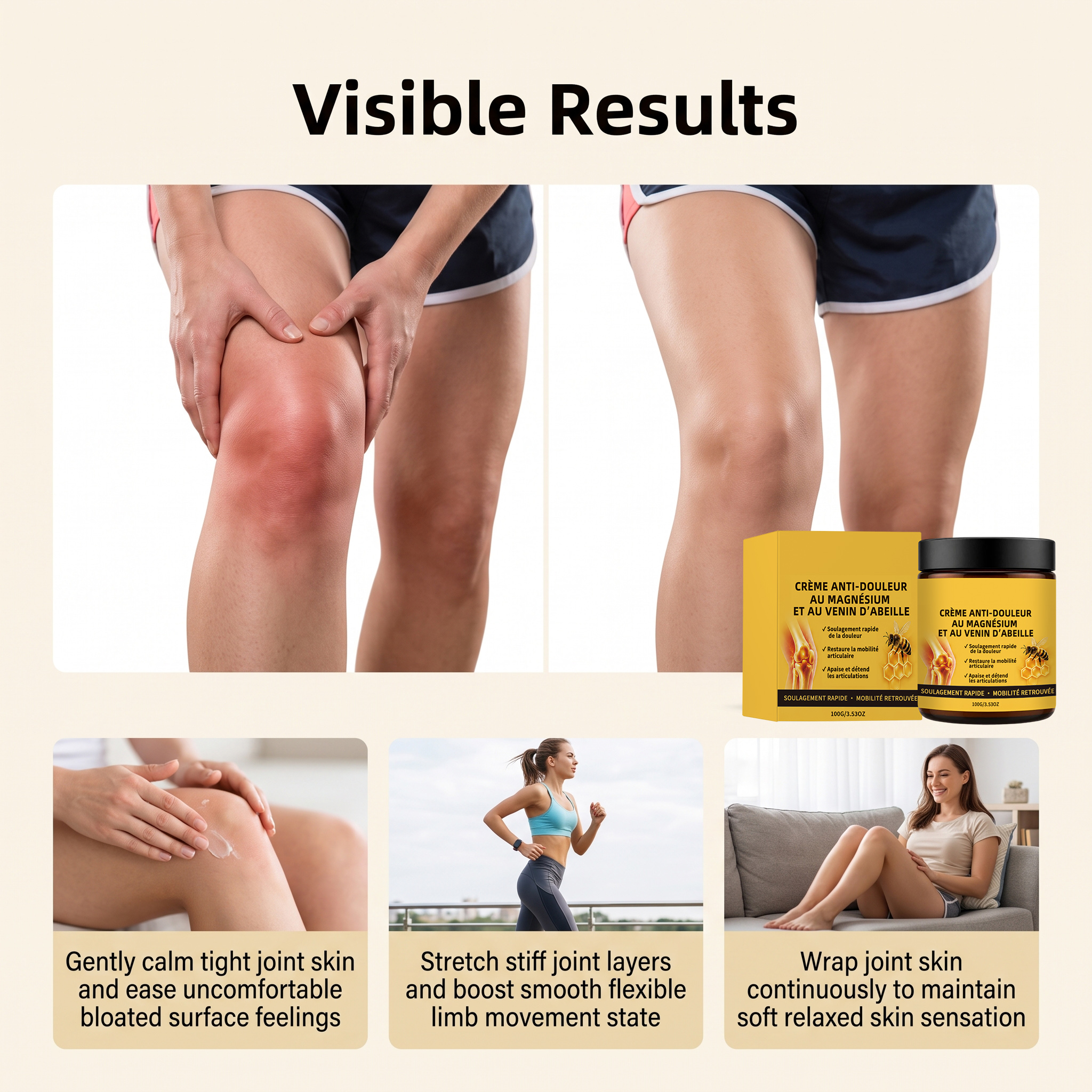 Joint Care Cream Daily Gentle Nourishing Convenient Massaging For Local Body Skin Comfortable Maintenance