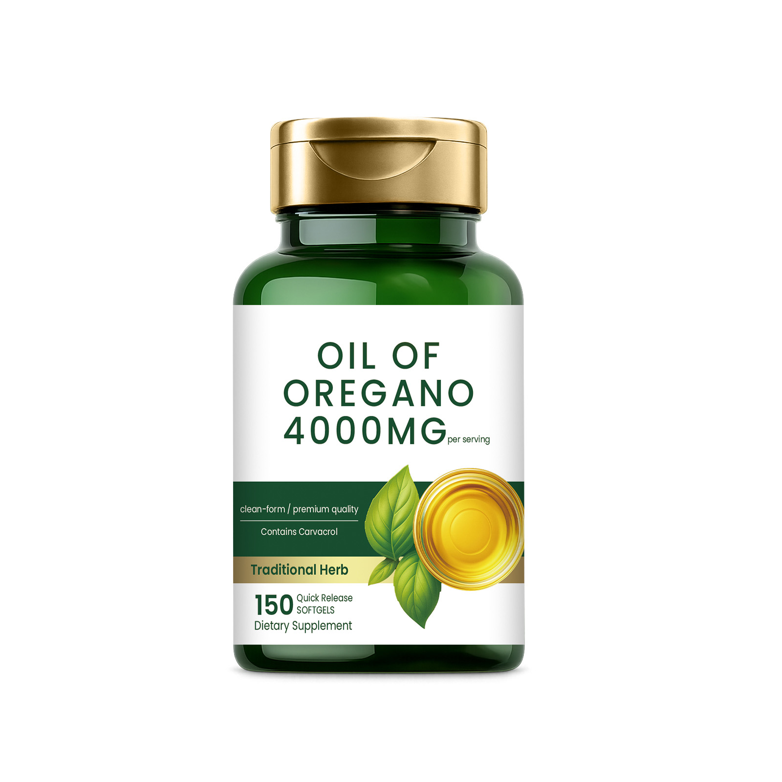 Oregano Oil Soft Capsules Daily Mild Ingredients Dietary Supplement Ease Physical Discomfort Maintain Intestinal Flora Balance