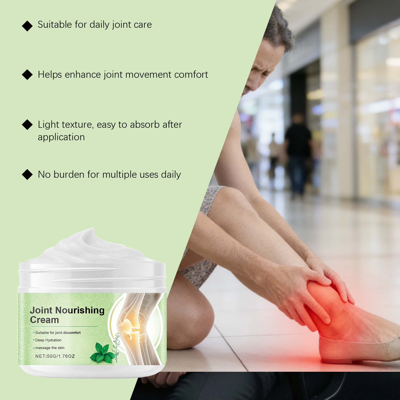 Joint Care Cream Mild Gentle Nourish Comfortable Smear External Maintain Knee Wrist Body Daily Massage Care Soothe Skin