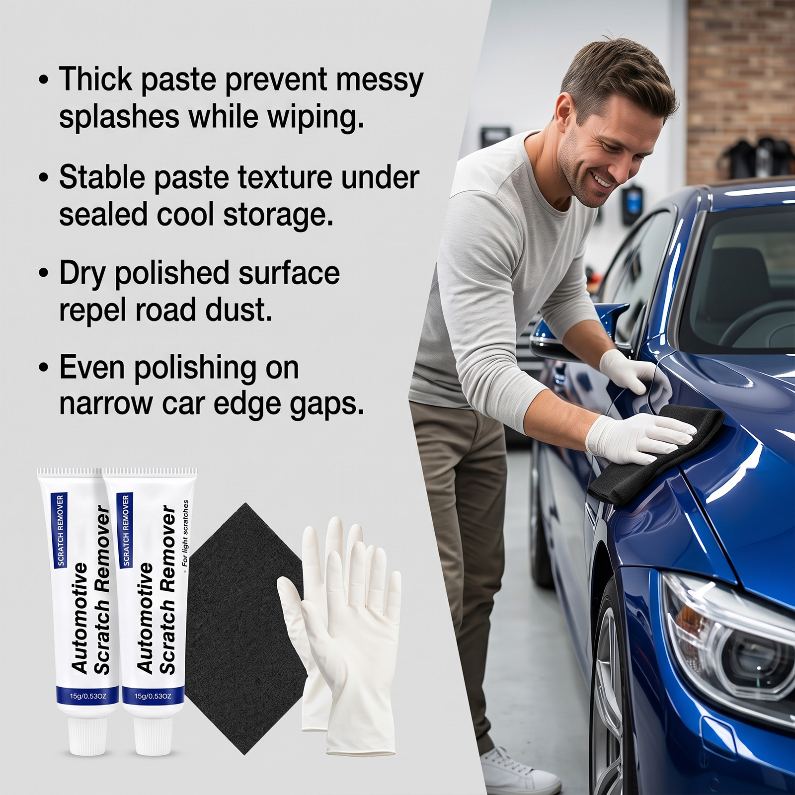 Car Scratch Repair Kit Minor Surface Restore Diy Auto Beauty Maintain Touch Up Vehicle Paint Coating