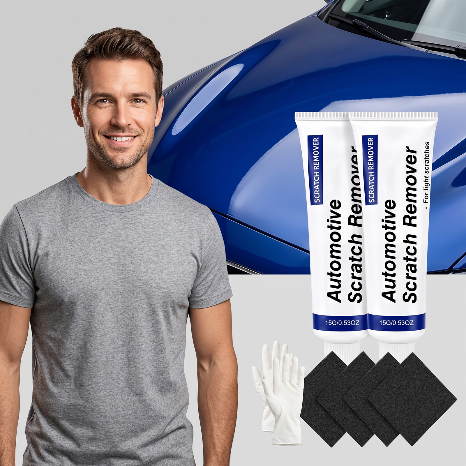 Car Scratch Repair Kit Minor Surface Restore Diy Auto Beauty Maintain Touch Up Vehicle Paint Coating