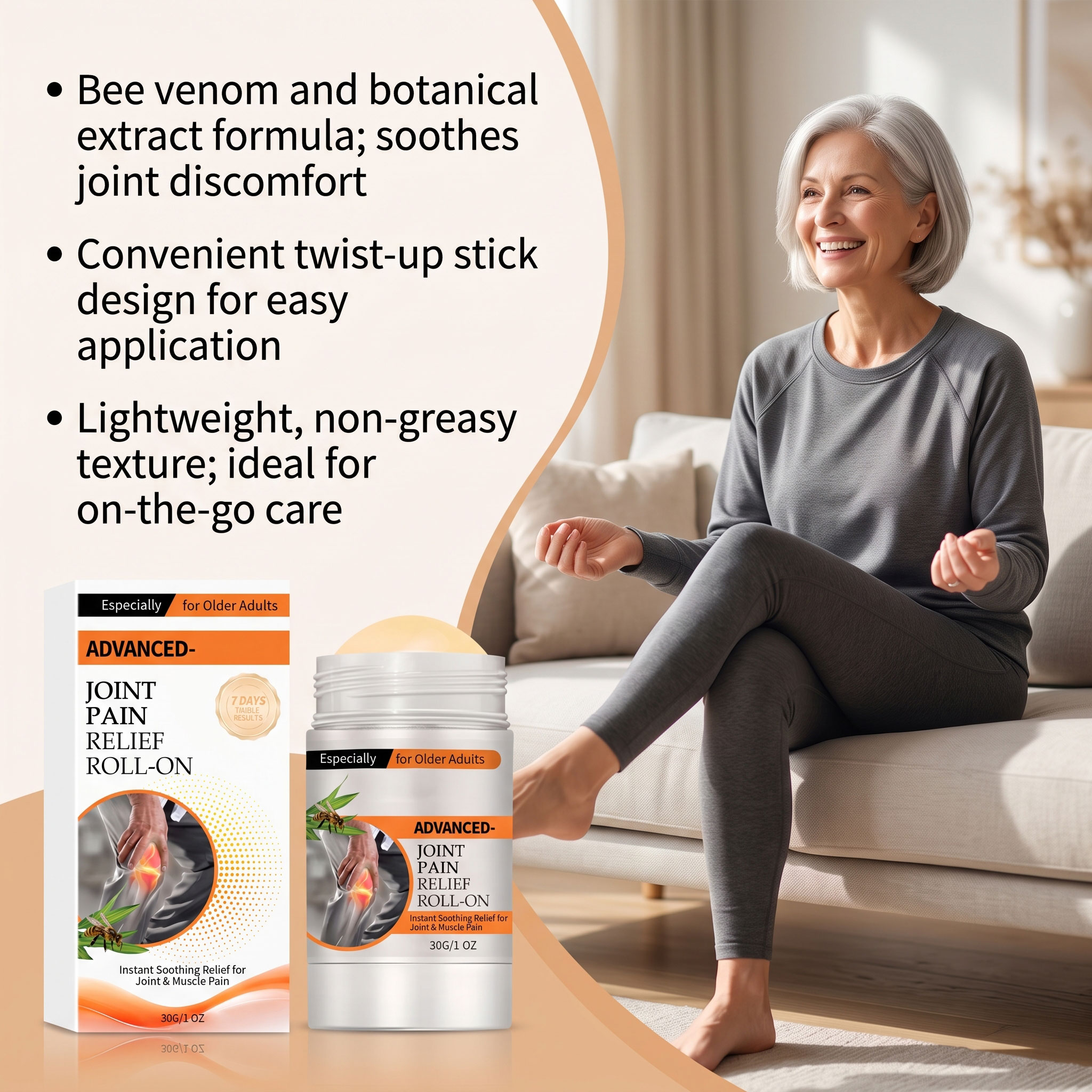 Botanical Joint Relief Stick Mild Nourishing Moisturizing External Portable Smoothing Shoulder Knee Skin Comfort