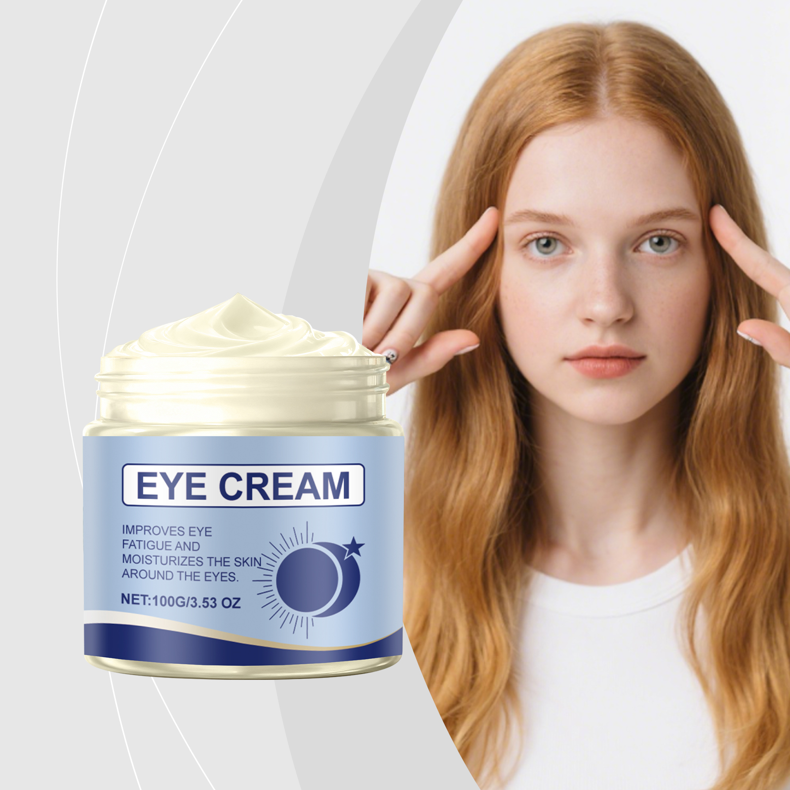 Caffeine Eye Cream Moisturizes Hydrates Light Mild Skin Around Eyes Apply Massage Daily Care