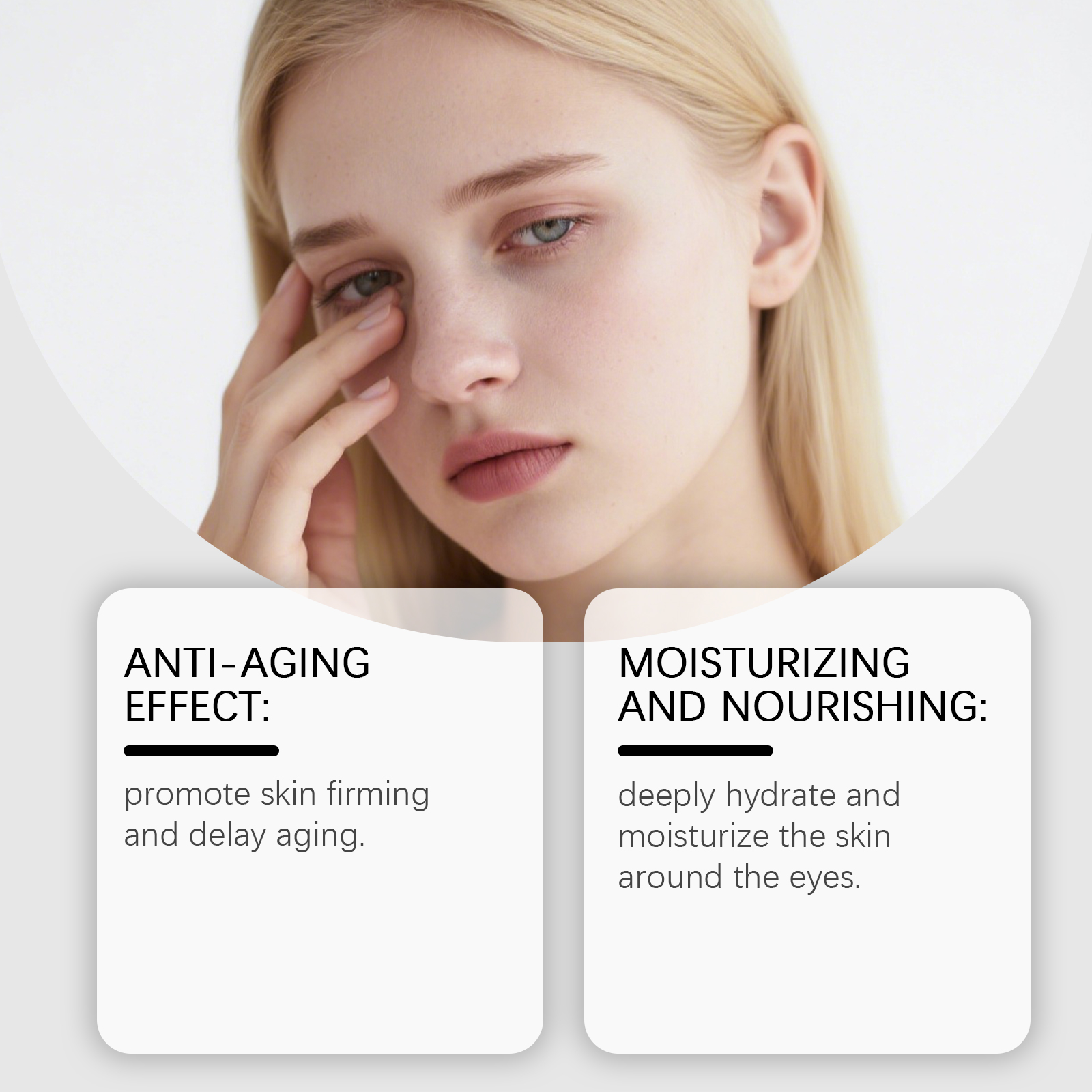 Caffeine Eye Cream Moisturizes Hydrates Light Mild Skin Around Eyes Apply Massage Daily Care