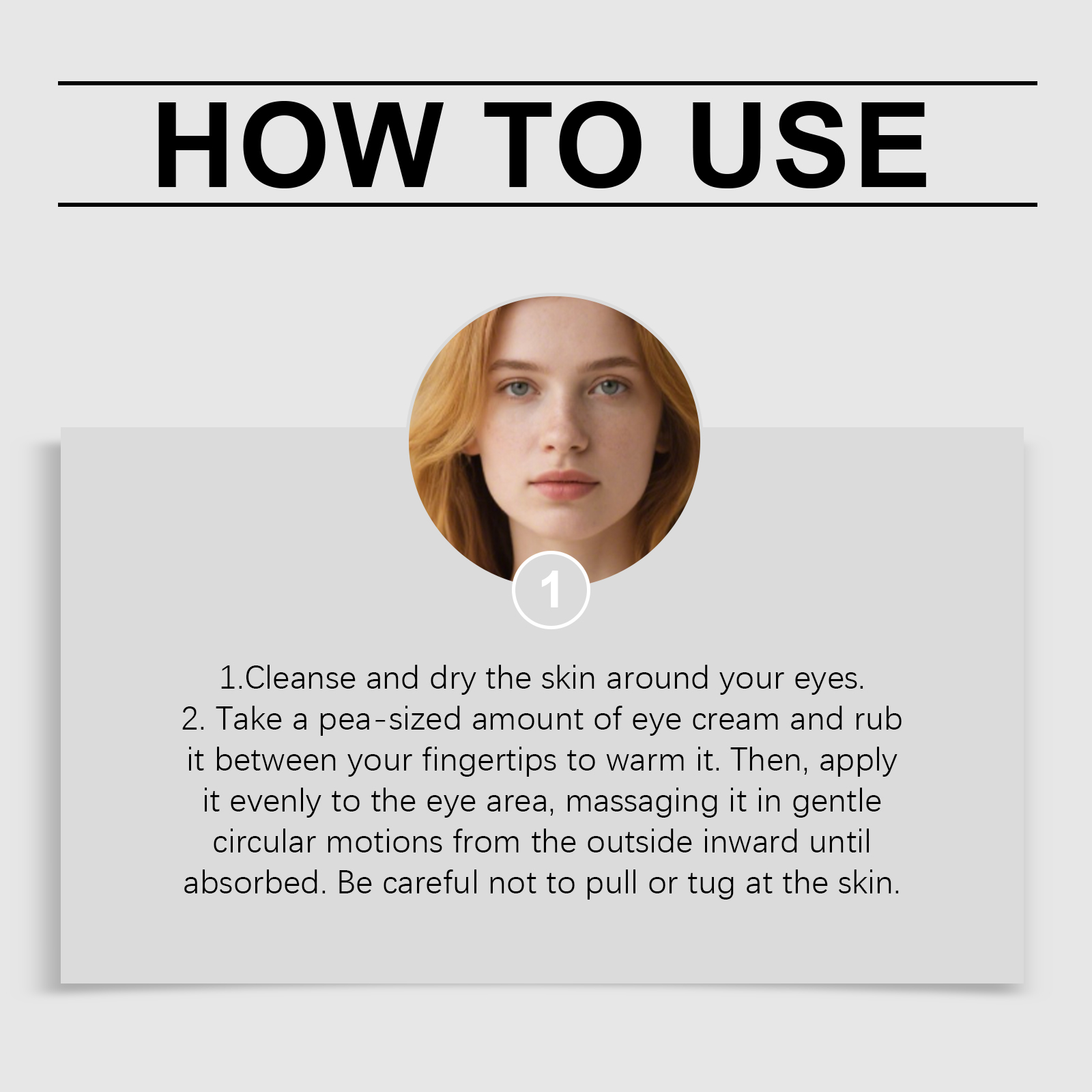Caffeine Eye Cream Moisturizes Hydrates Light Mild Skin Around Eyes Apply Massage Daily Care