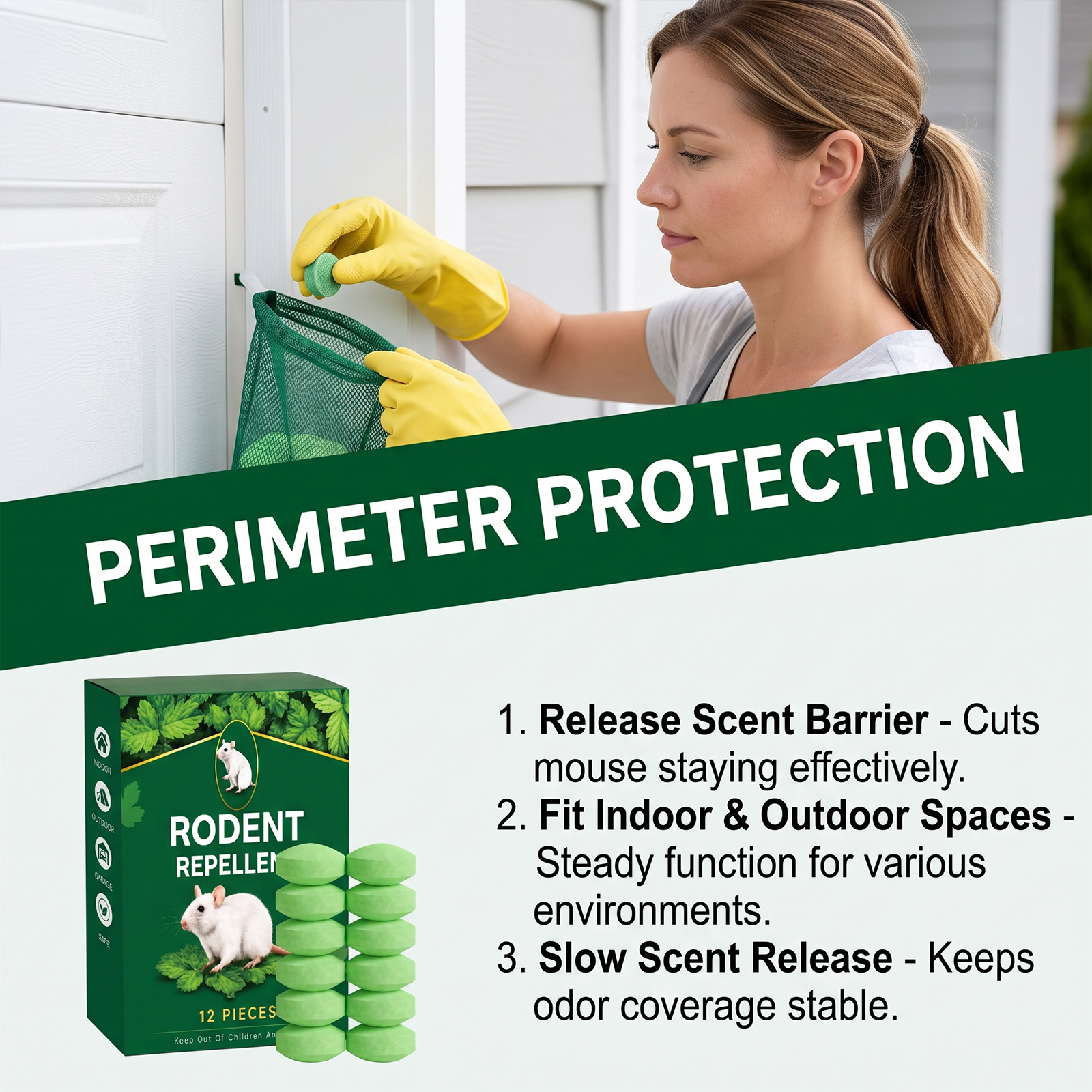 Rat Repellent Pill Household Commercial Equipment Room Warehouse Commercial Kitchen Parking Lot Anti Bite Convenient Repellent