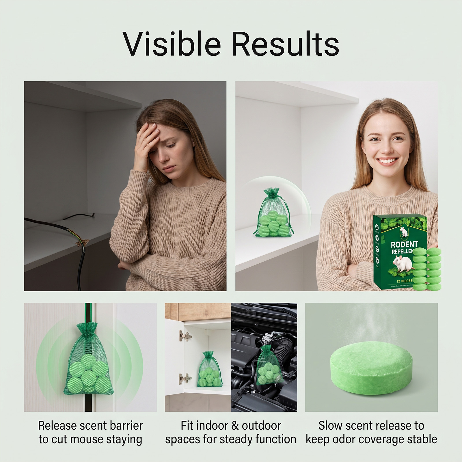 Rat Repellent Pill Household Commercial Equipment Room Warehouse Commercial Kitchen Parking Lot Anti Bite Convenient Repellent