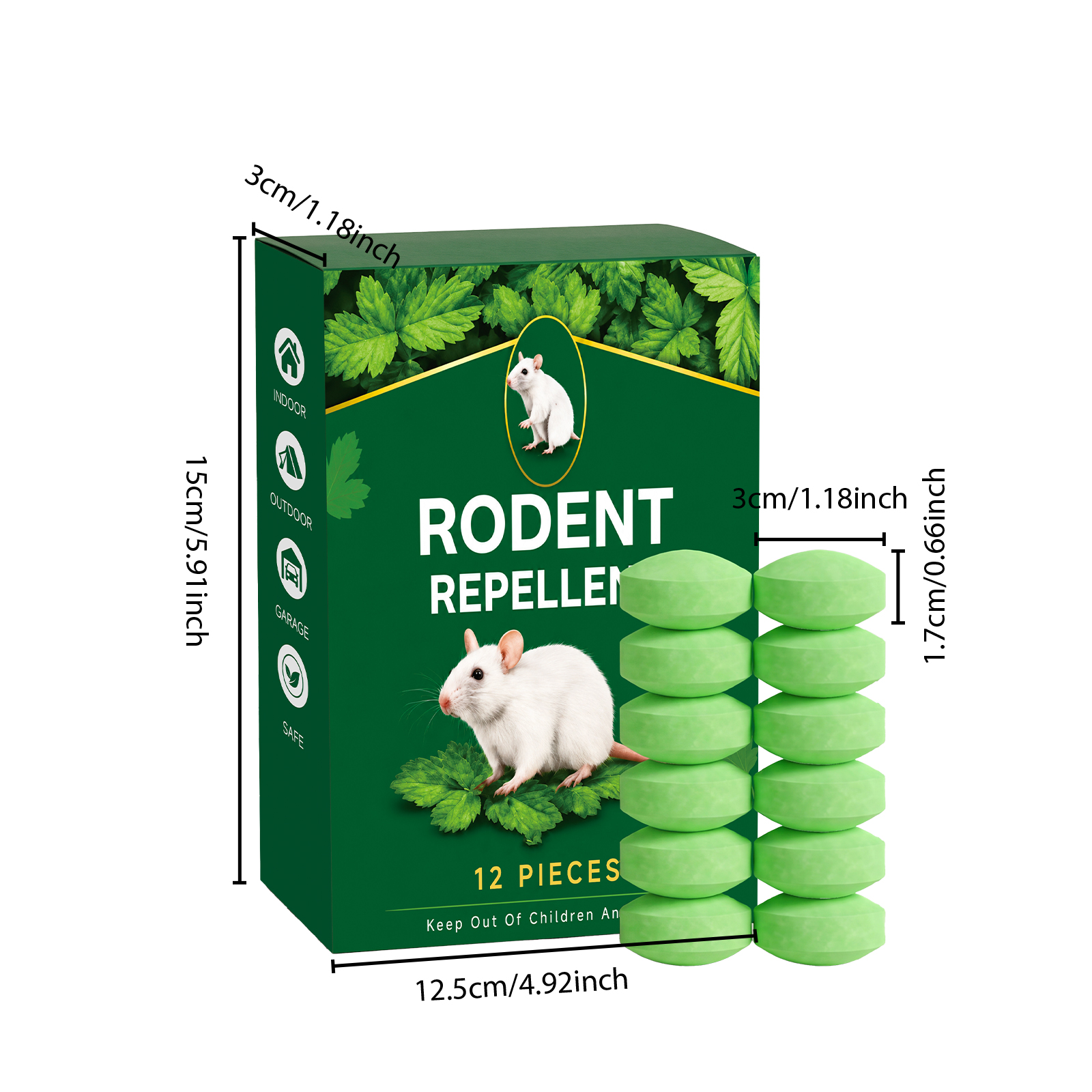 Rat Repellent Pill Household Commercial Equipment Room Warehouse Commercial Kitchen Parking Lot Anti Bite Convenient Repellent