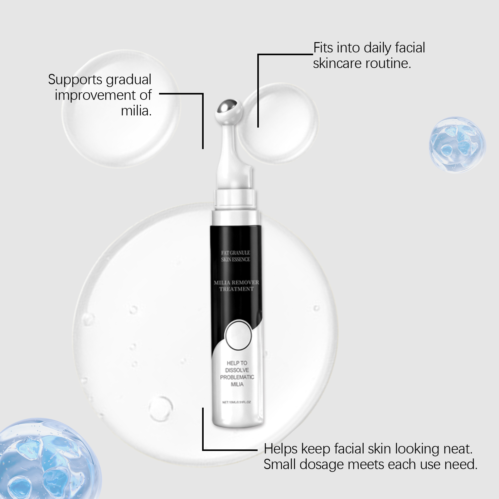 Facial Acne Essence Liquid Mild Cleansing Skin Moisturizing Refreshing Non Greasy Acne Care
