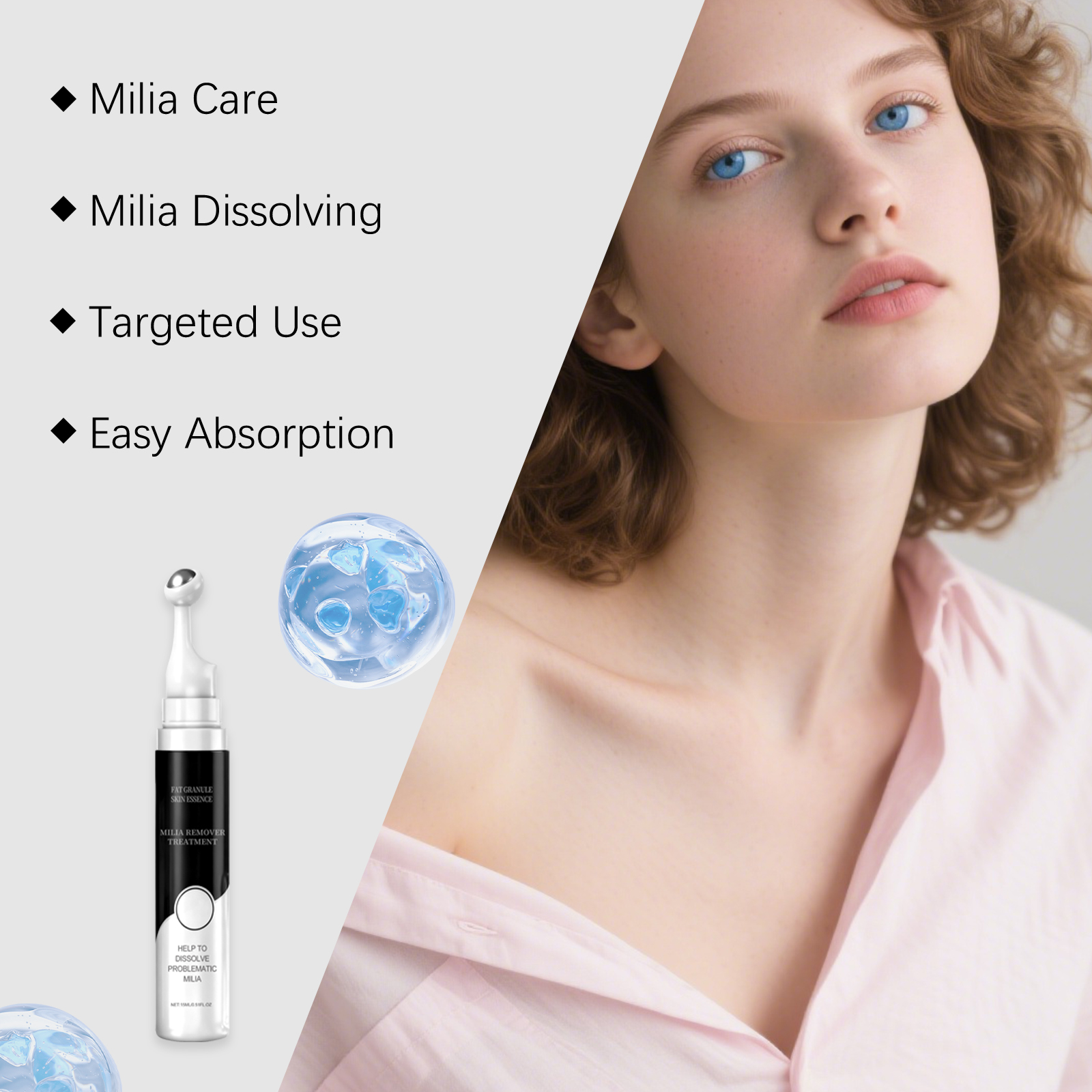 Facial Acne Essence Liquid Mild Cleansing Skin Moisturizing Refreshing Non Greasy Acne Care