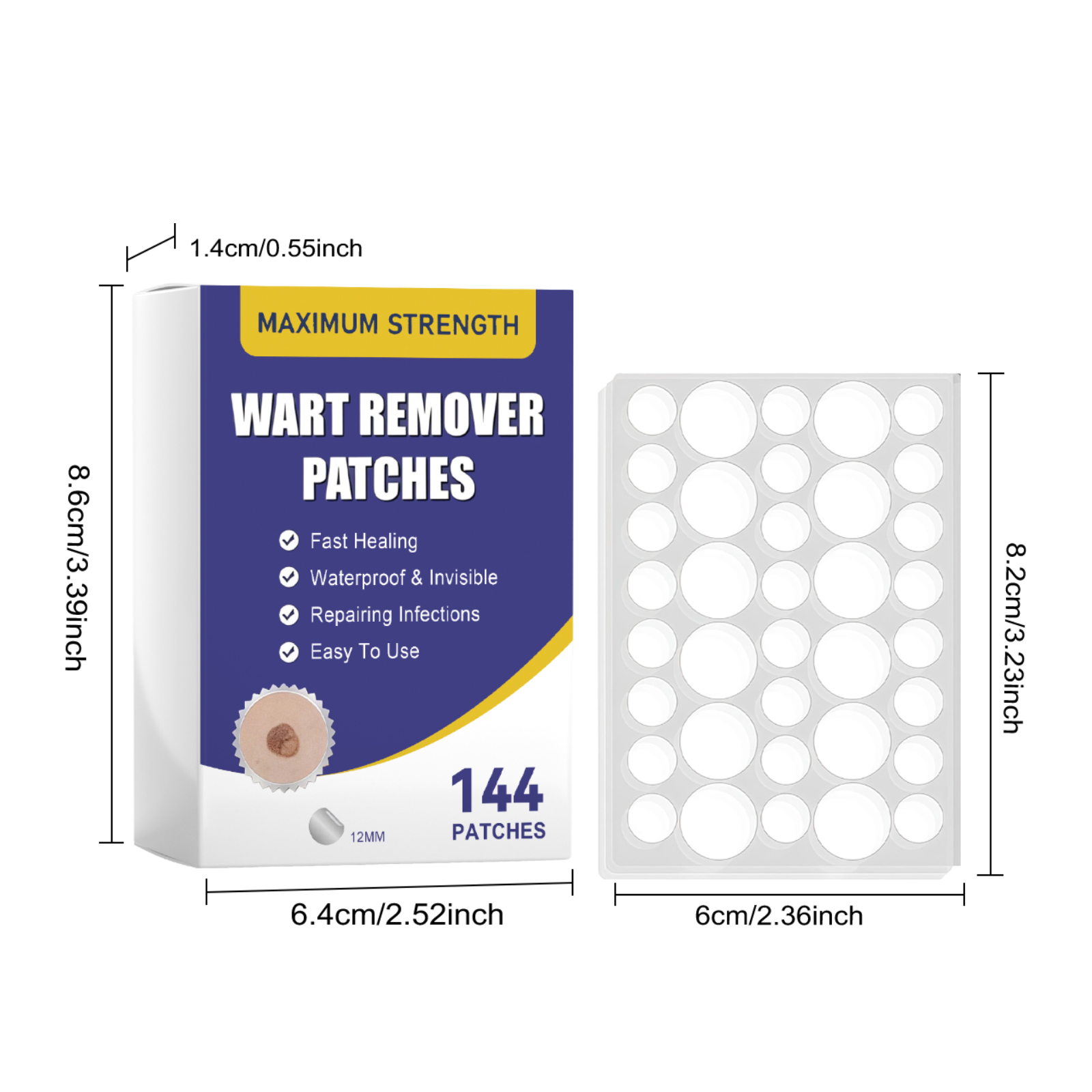 Skin Brightening Care Patch Light Thin Breathable Small Close Convenient Daily Clean Body Skin