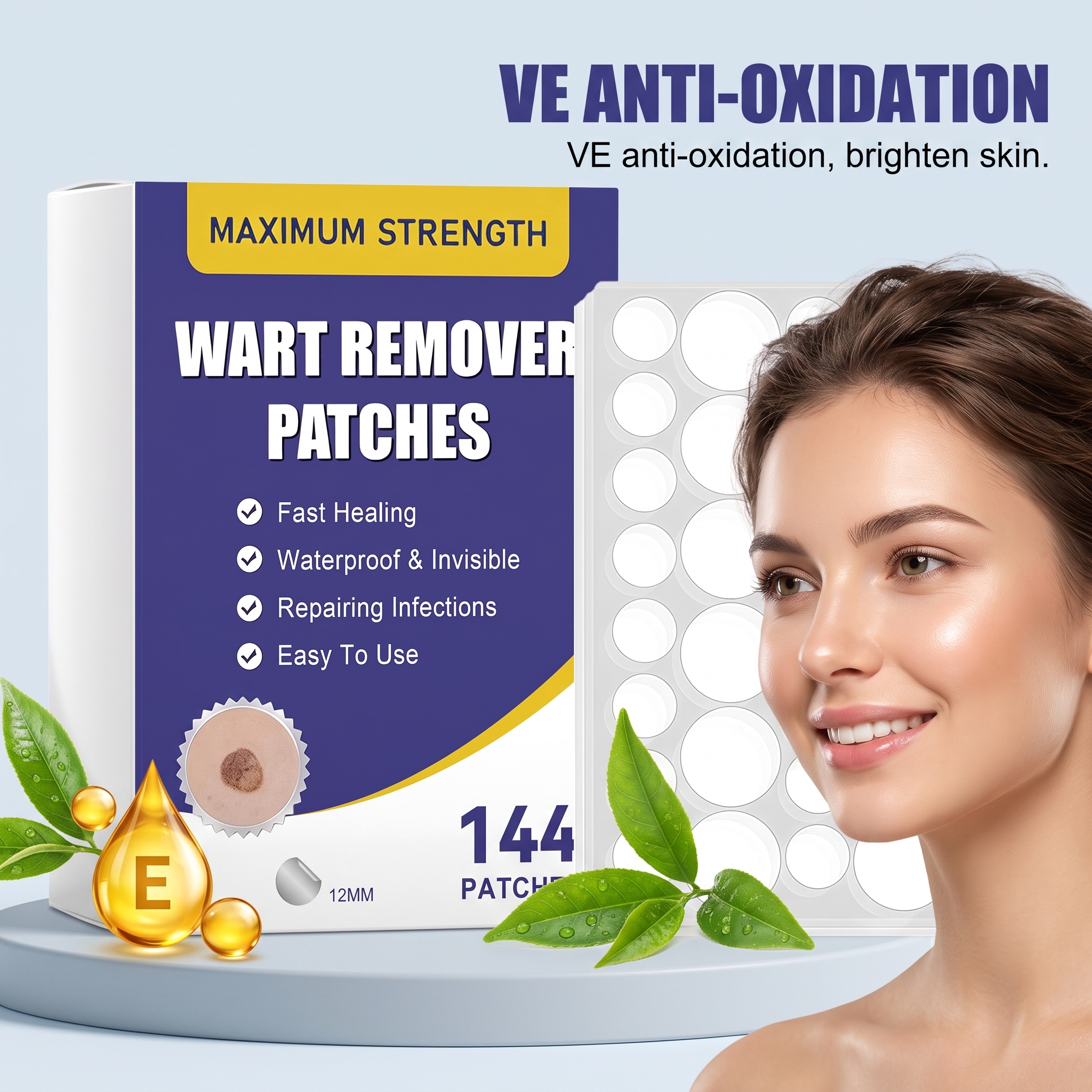 Skin Brightening Care Patch Light Thin Breathable Small Close Convenient Daily Clean Body Skin