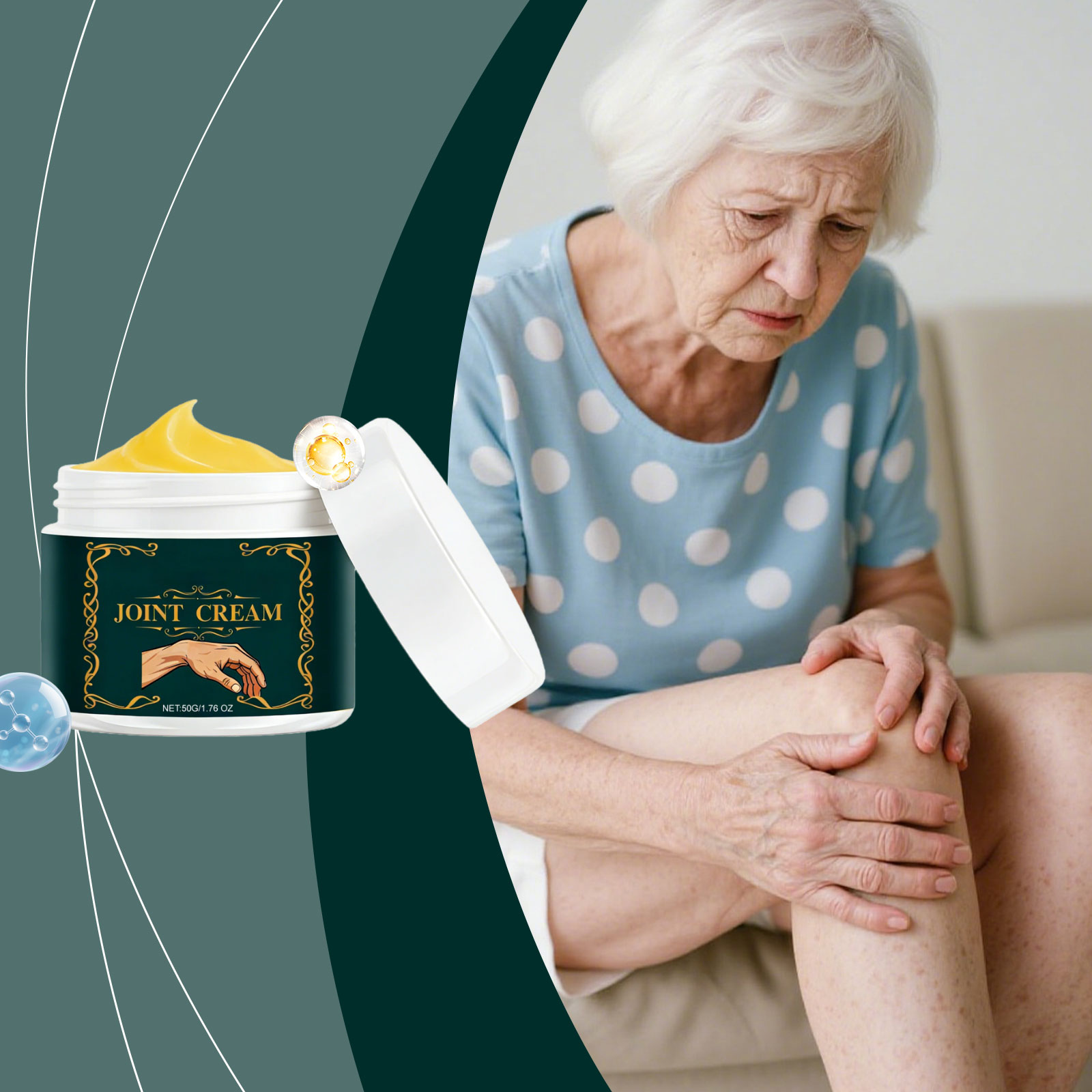 Joint Care Cream Comfort Gentle Massage Smear Quick Absorb Shoulder Knee Elbow Wrist Daily Maintenance