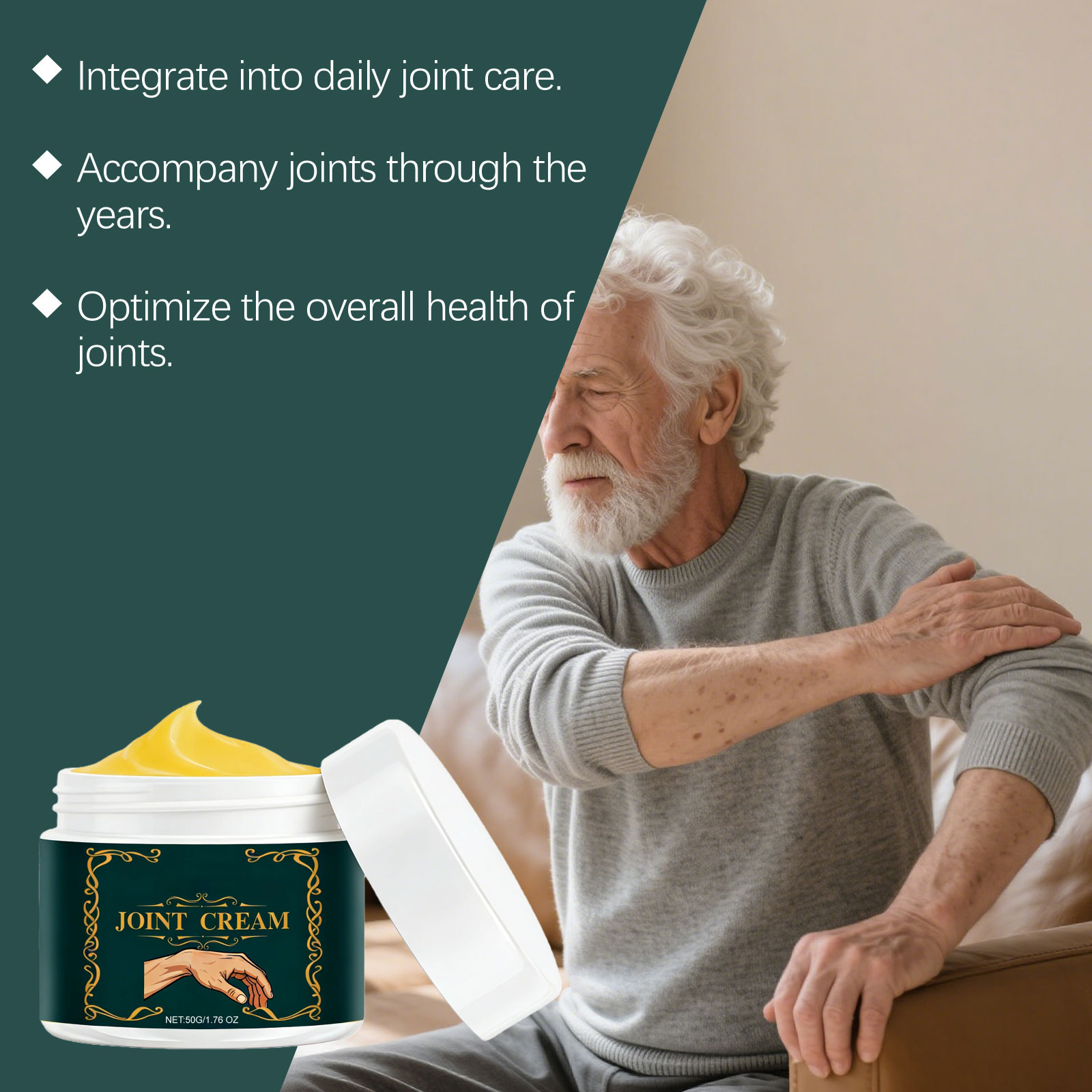 Joint Care Cream Comfort Gentle Massage Smear Quick Absorb Shoulder Knee Elbow Wrist Daily Maintenance