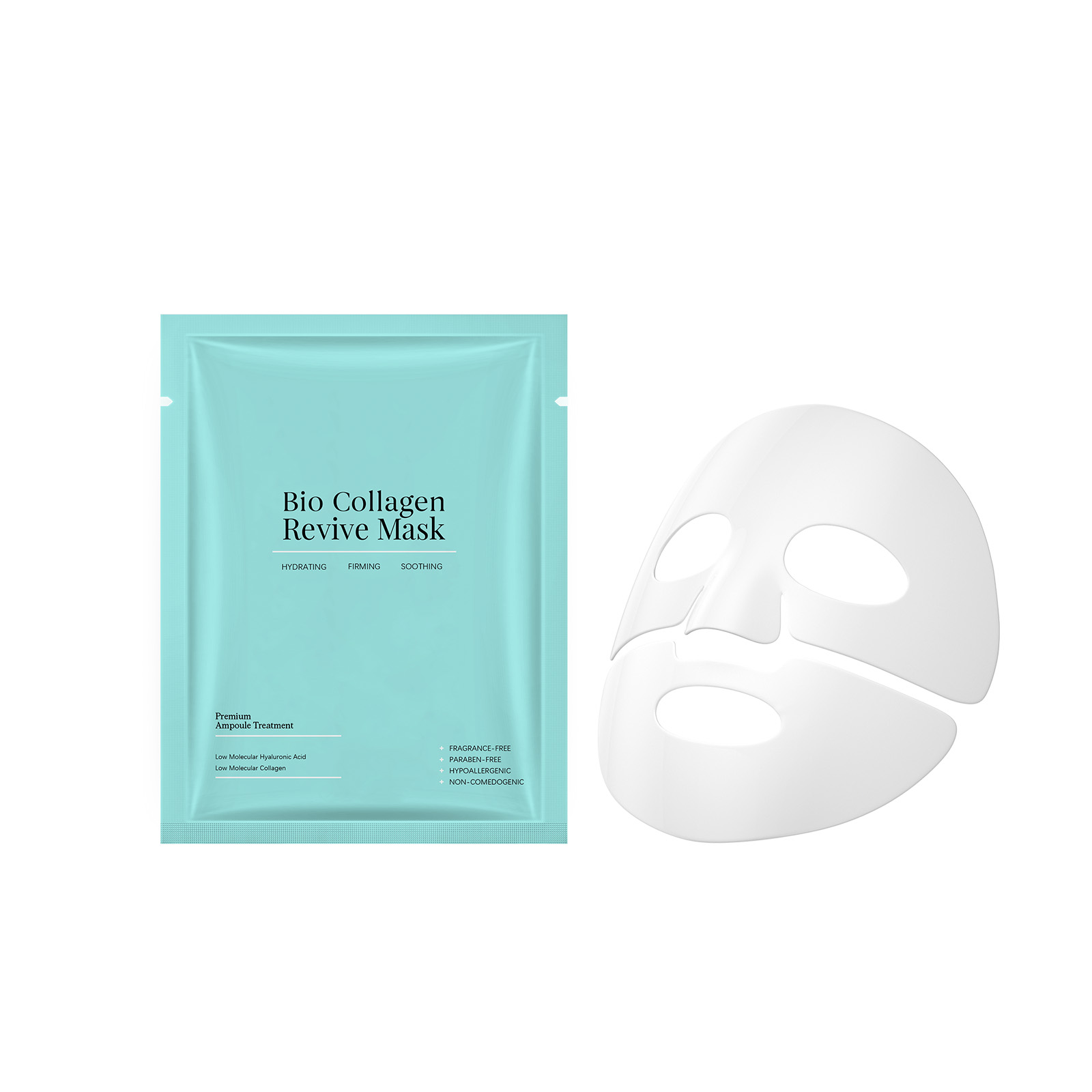 Collagen Moisturizing Facial Mask Hydrating Soft Refreshing Plump Smooth Nourish Skin Face Care