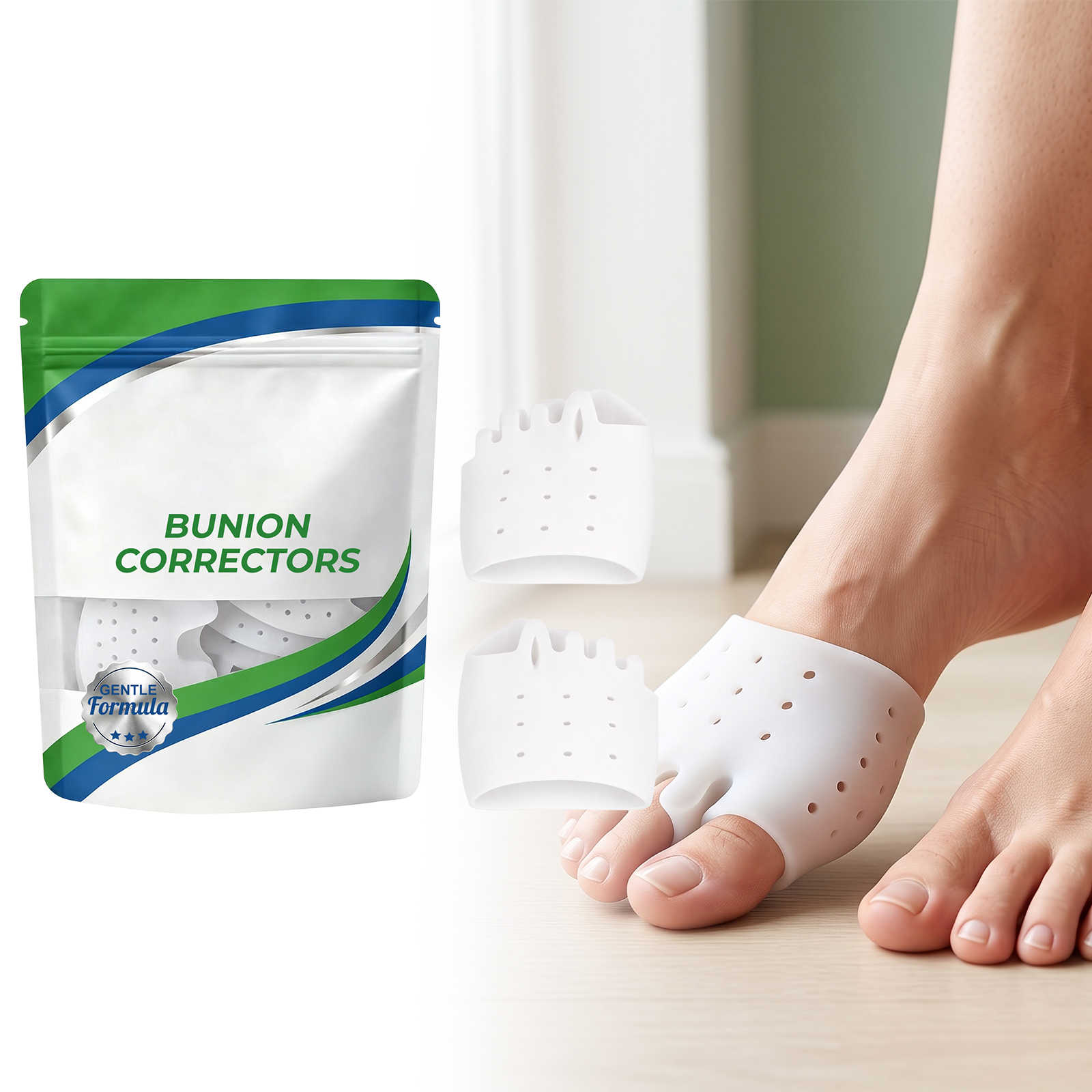 Toe Separator Daily Mild Care Foot Comfort Breathable Dry Skin Friendly Convenient Foot Use Accessory