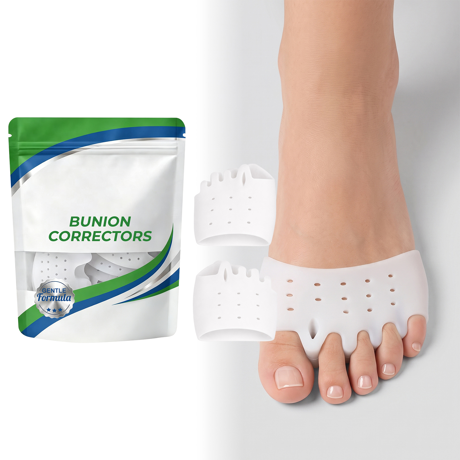 Toe Separator Daily Mild Care Foot Comfort Breathable Dry Skin Friendly Convenient Foot Use Accessory