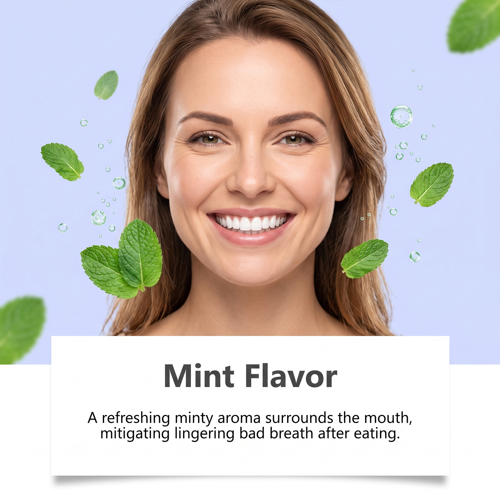 Purple Tooth Tablets Mild Gentle Cleansing Teeth Surface Stains Fresh Breath Comfort Oral Care Daily Portable