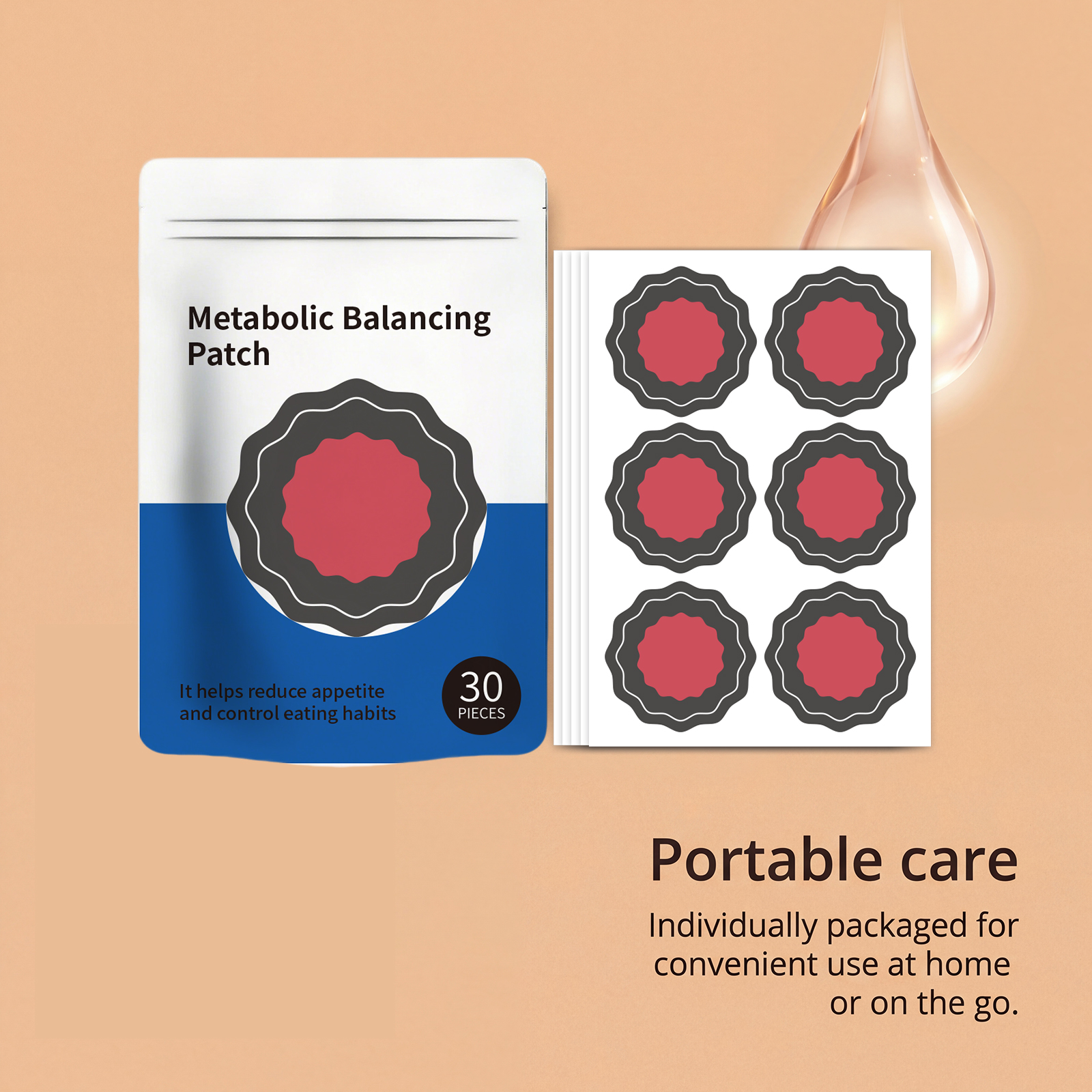 Metabolic Balance Patch Body Regulating Care Daily Physical Internal Conditioning Health Gentle Skin External Household Personal Wellness Maintenance