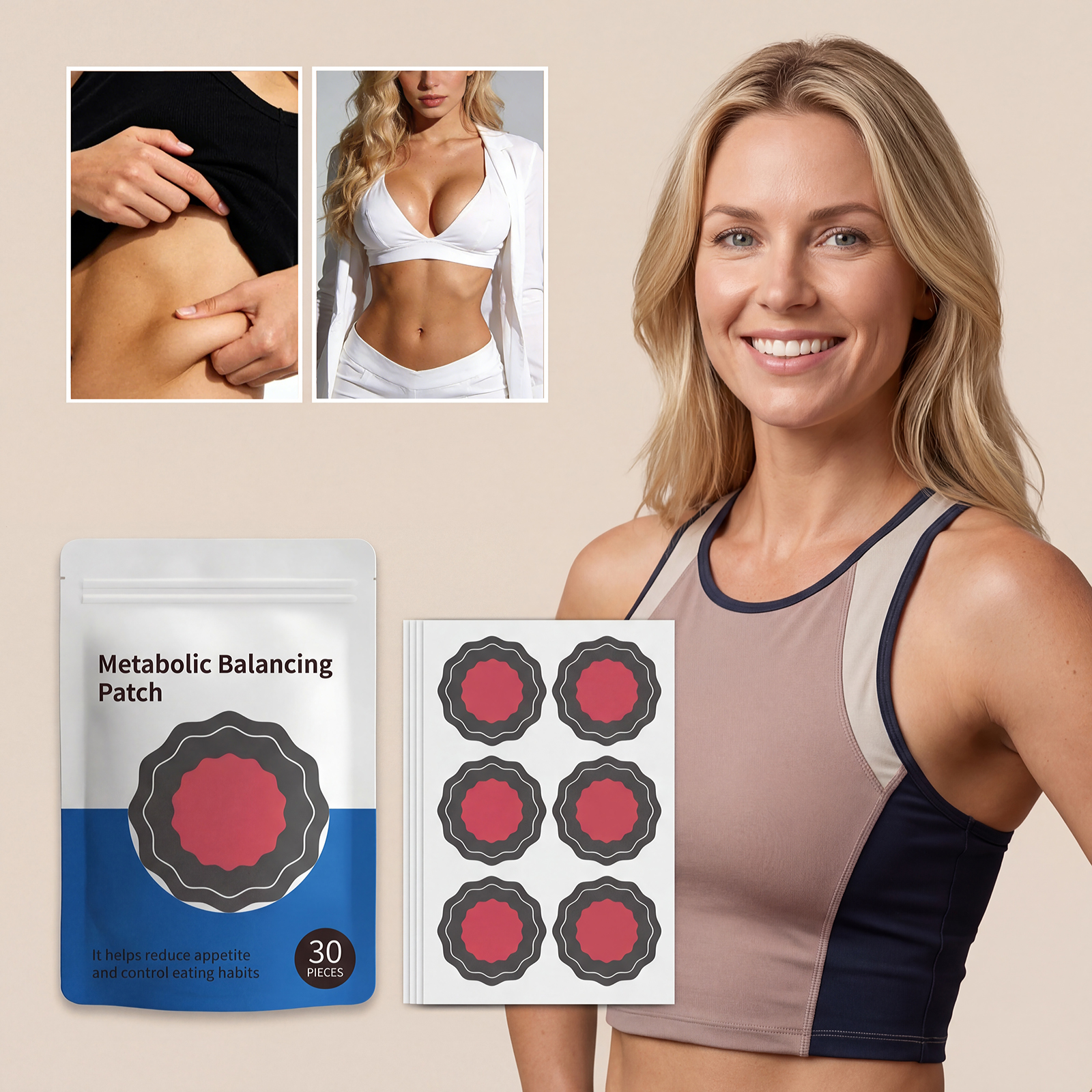 Metabolic Balance Patch Body Regulating Care Daily Physical Internal Conditioning Health Gentle Skin External Household Personal Wellness Maintenance