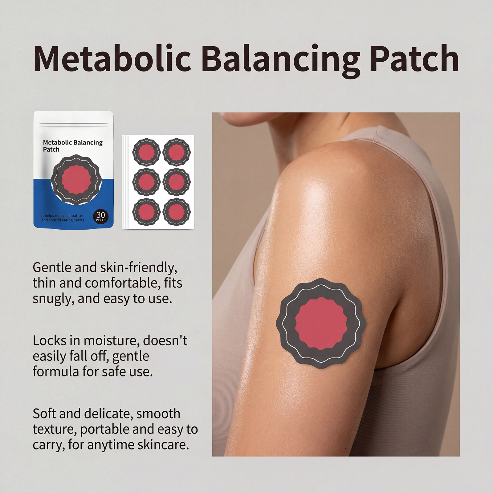 Metabolic Balance Patch Body Regulating Care Daily Physical Internal Conditioning Health Gentle Skin External Household Personal Wellness Maintenance