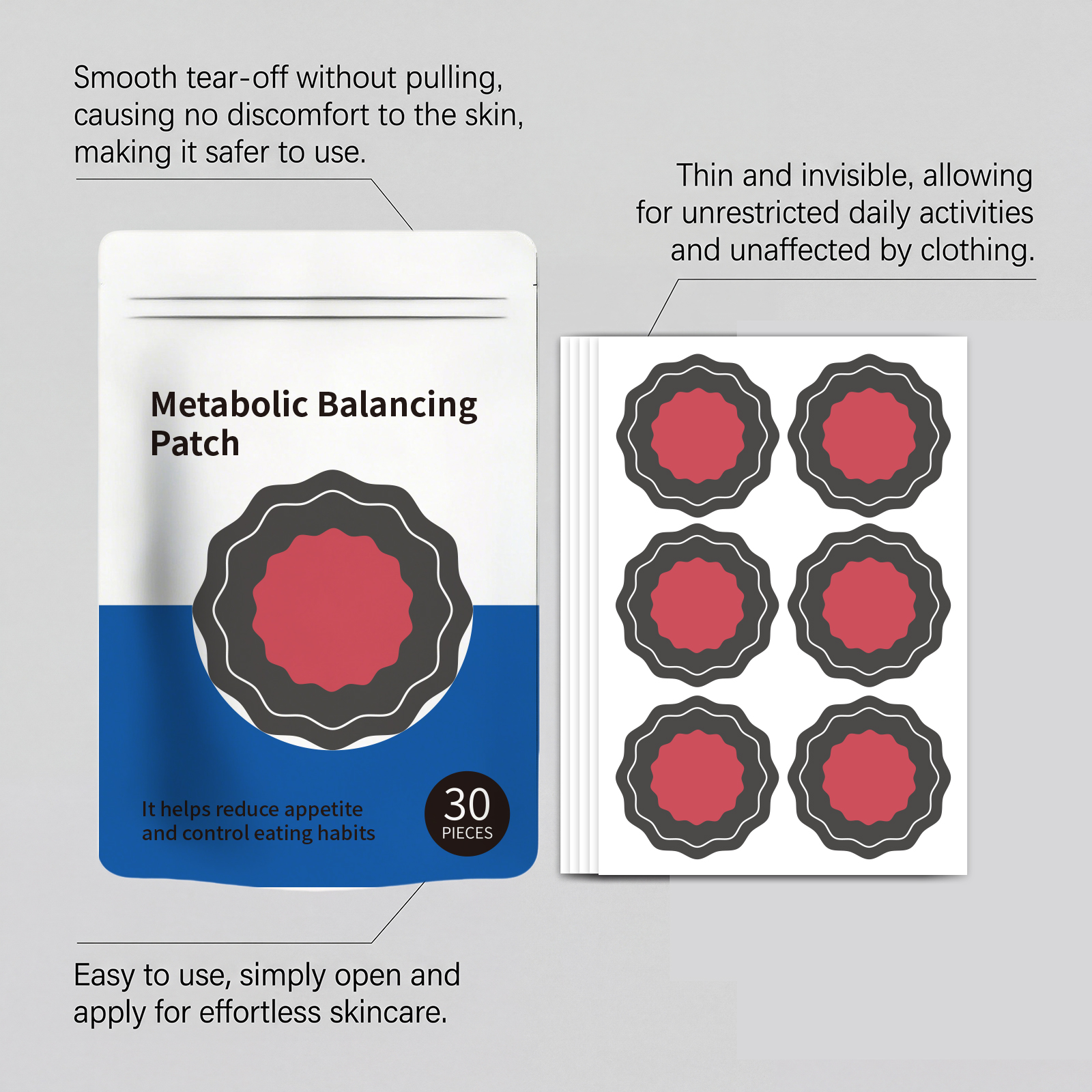 Metabolic Balance Patch Body Regulating Care Daily Physical Internal Conditioning Health Gentle Skin External Household Personal Wellness Maintenance