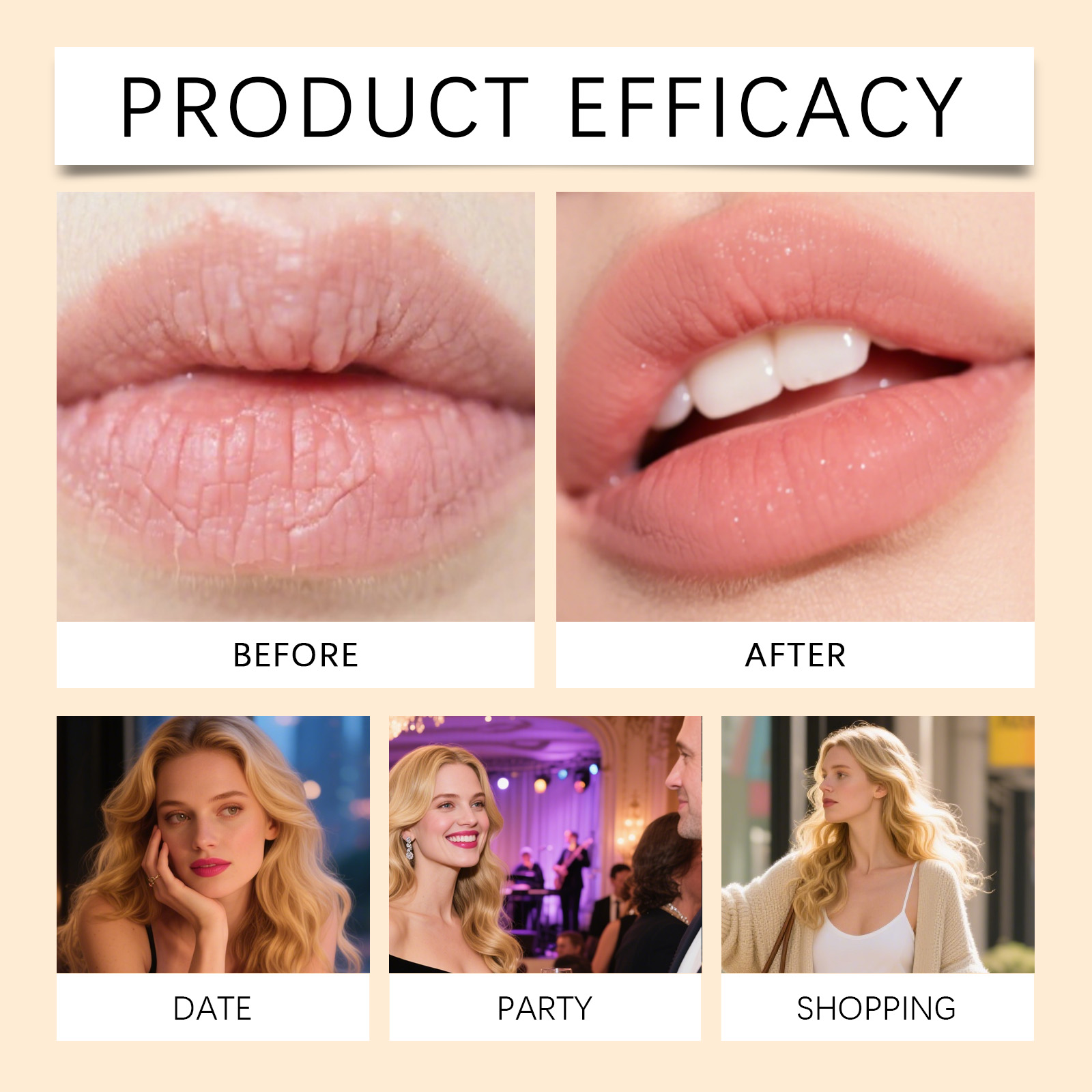Pink Collagen Lip Balm Nourishes Dry Peeling Lips Provides Moisturizing Refreshing Non Greasy