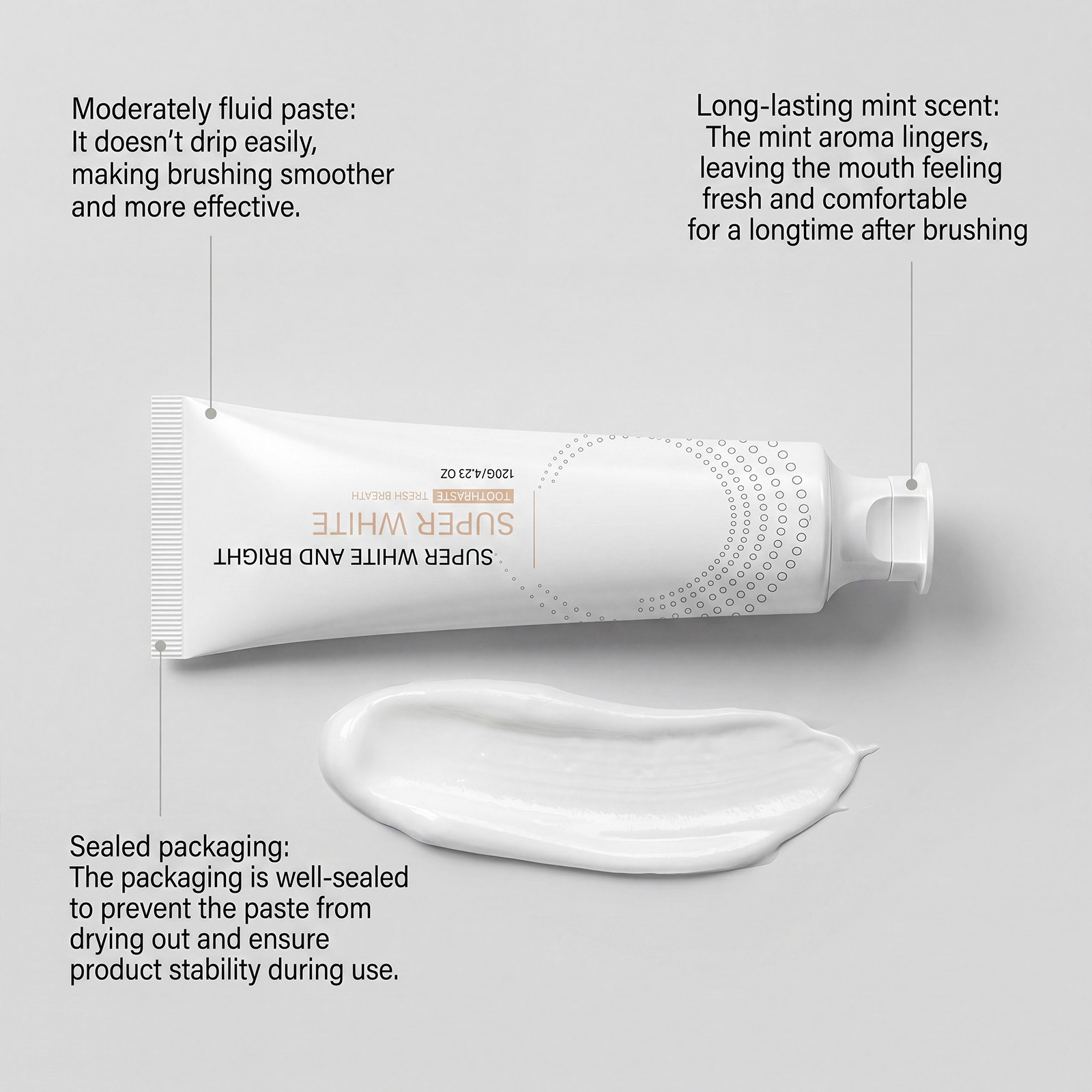 Clean Toothpaste Fresh Comfort Mint Scent Gentle Remove Plaque Stains Daily Bright Clean Care Teeth