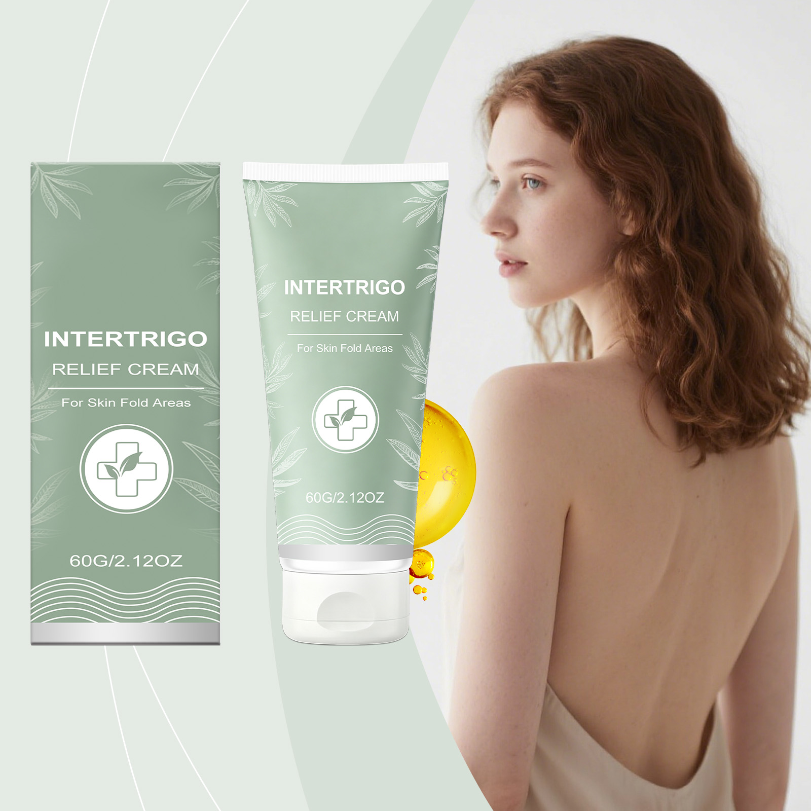 Body Partial Care Cream Gentle Skin Friendly Texture Refreshing Non Sticky Easily Absorbed Hydrating Moisturizing Skin