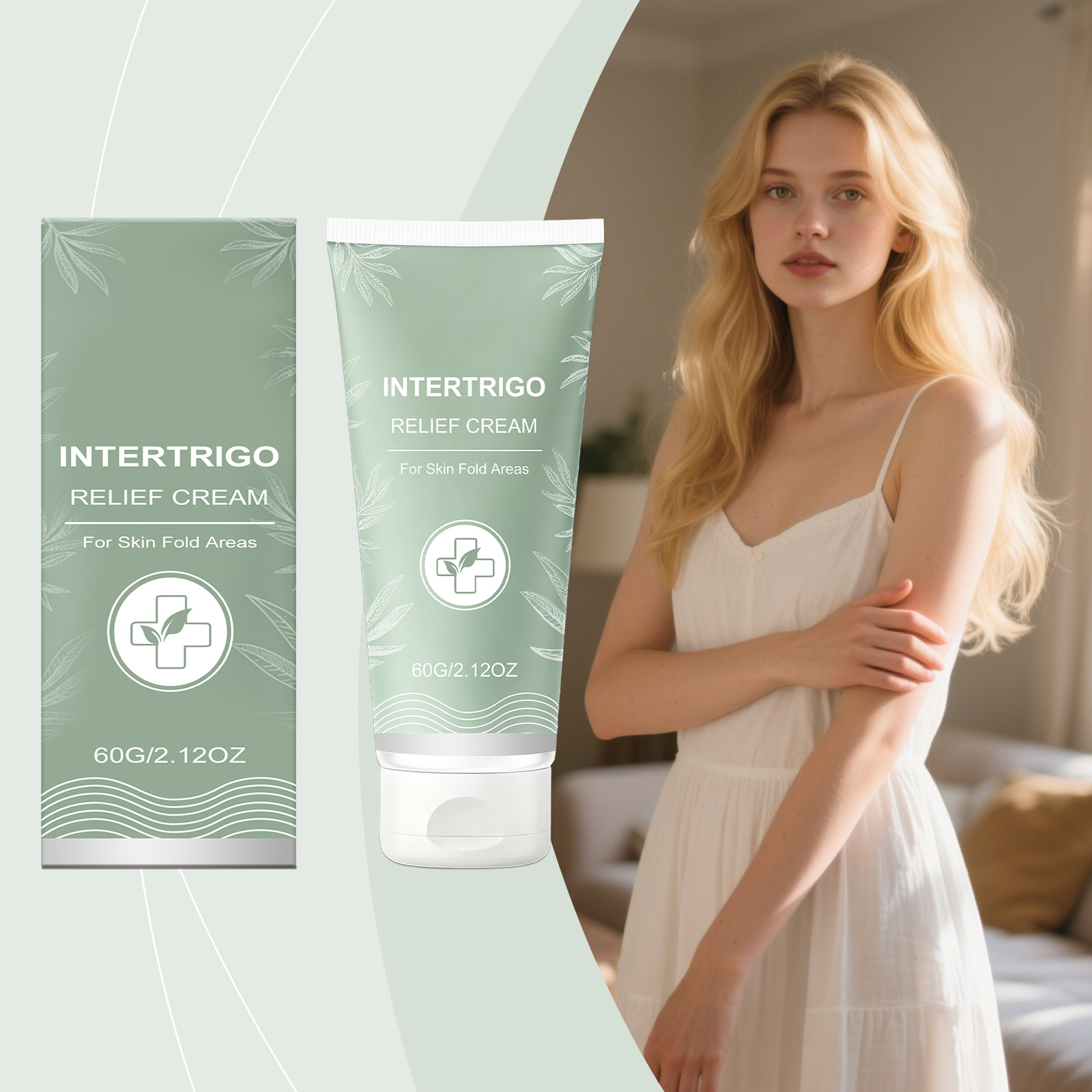 Body Partial Care Cream Gentle Skin Friendly Texture Refreshing Non Sticky Easily Absorbed Hydrating Moisturizing Skin