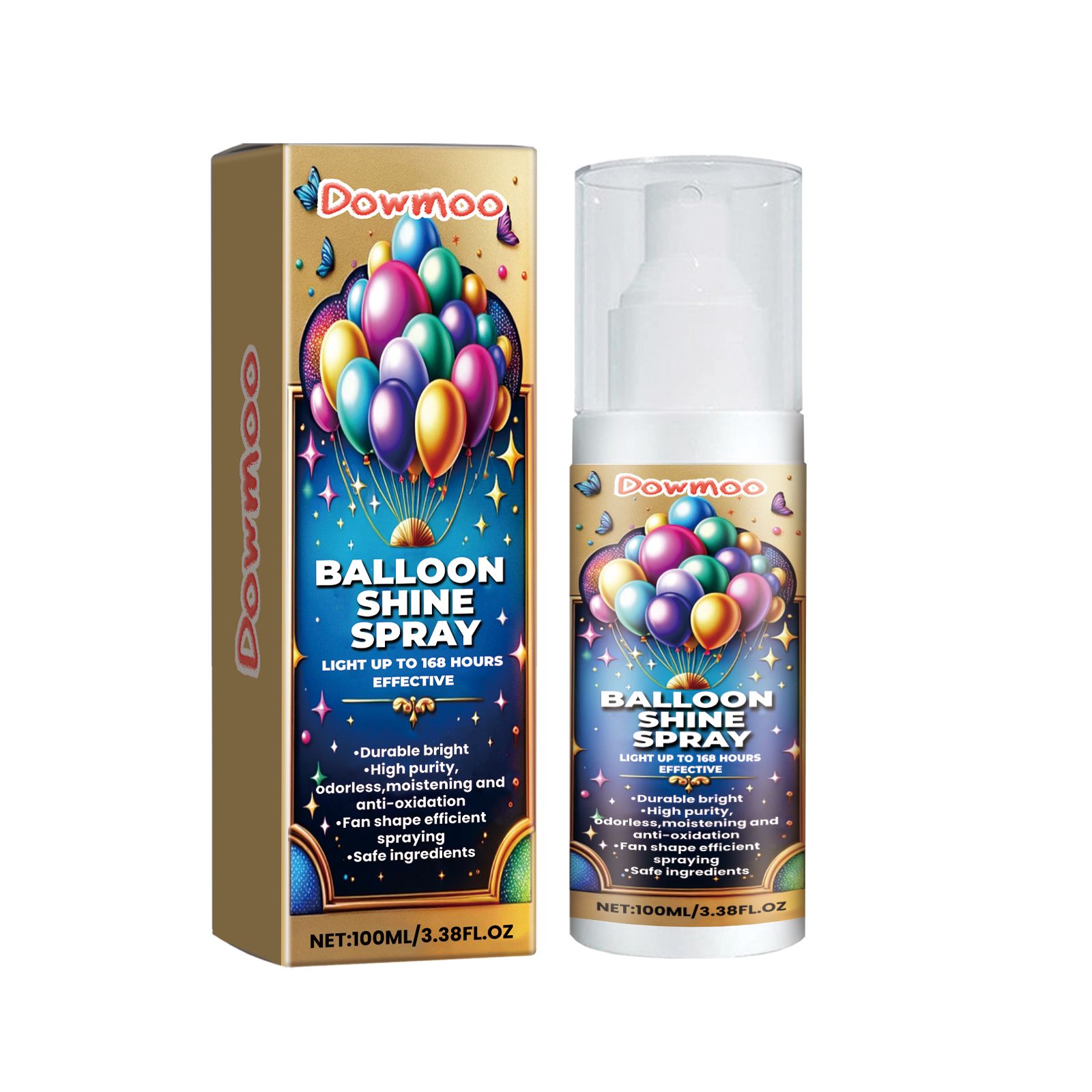 Balloon Shine Spray Gloss Enhancer For Party Decoration Lasting Brightness